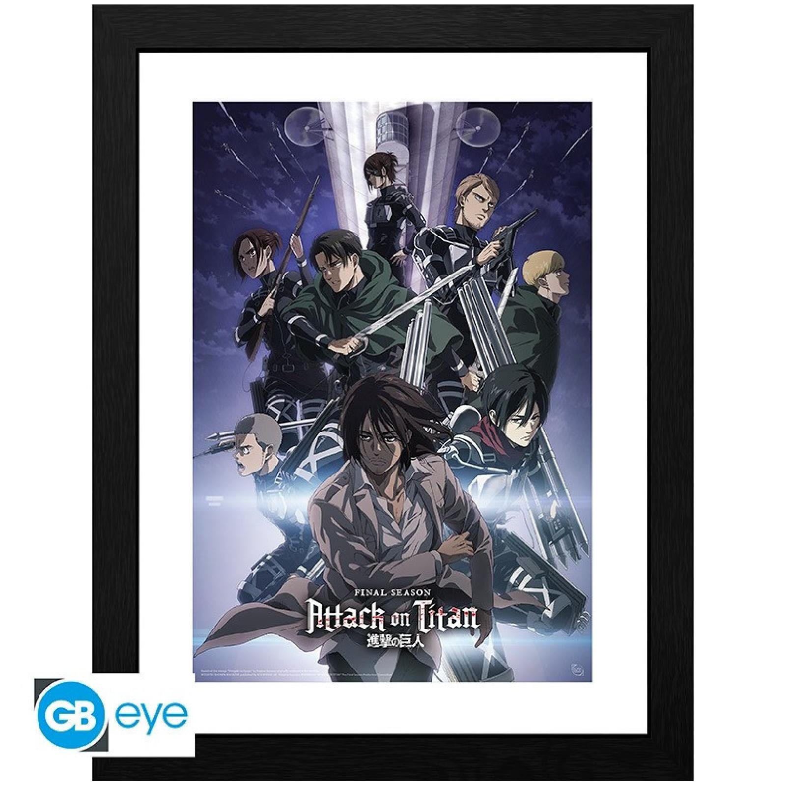 ABYstyle Poster ATTACK ON TITAN - Framed print S4 key art 2 (300)