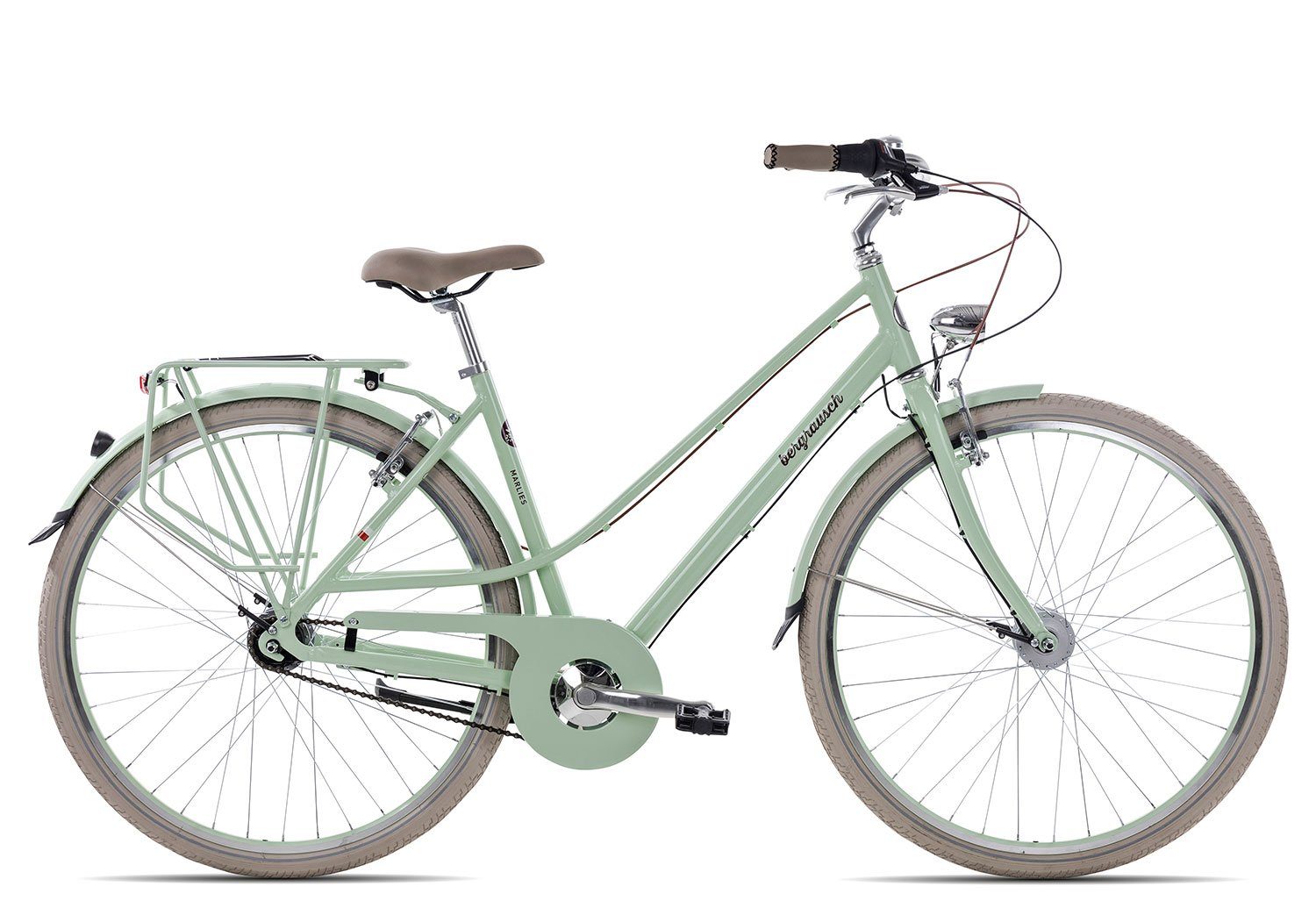 Bergrausch Cityrad Marlies 7, 7 Gang Shimano Nexus 7 Rücktritt Schaltwerk, Citybike Damenrad 28 Zoll tiefer Einstieg grün mintgrün | Citybikes