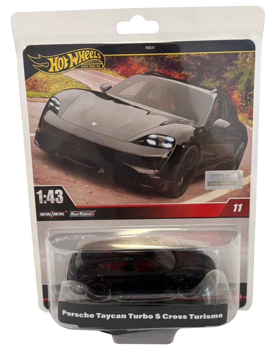 Hot Wheels Spielzeug-Auto Hot Wheels Premium, Porsche Taycan Turbo S Cross Turismo, 1:43 Modell