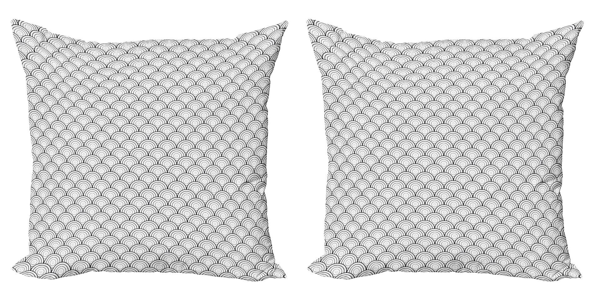 Kissenbezüge Stück), Accent Modern (2 Doppelseitiger marokkanisch Digitaldruck, Geometrisch Abakuhaus Oriental