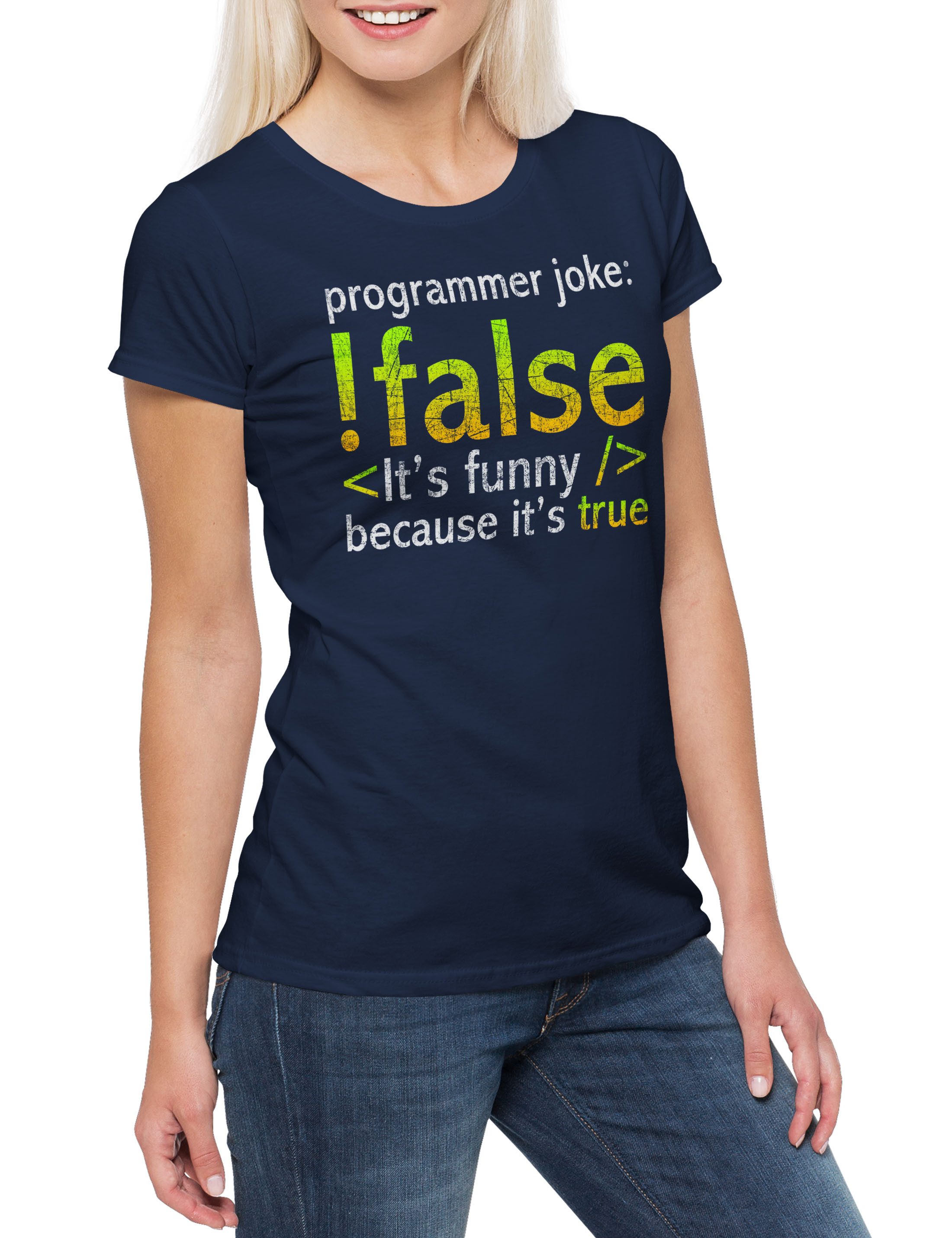 Print-Shirt Programmer Joke Damen T-Shirt Informatiker Informatik Computer Science
