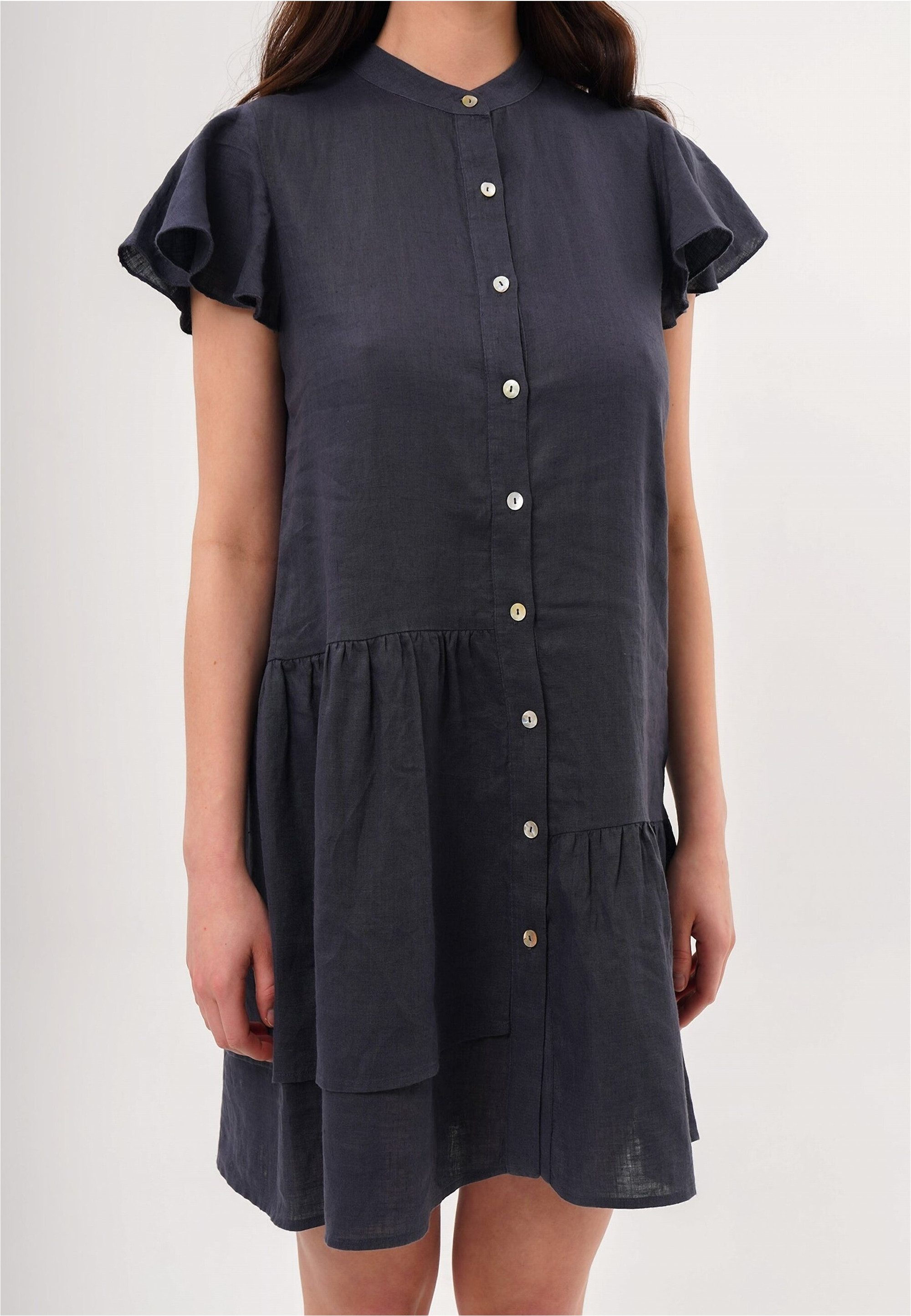 freshlions Jerseykleid "Jolin", (1 tlg.), mit zarten Volantärmeln günstig online kaufen