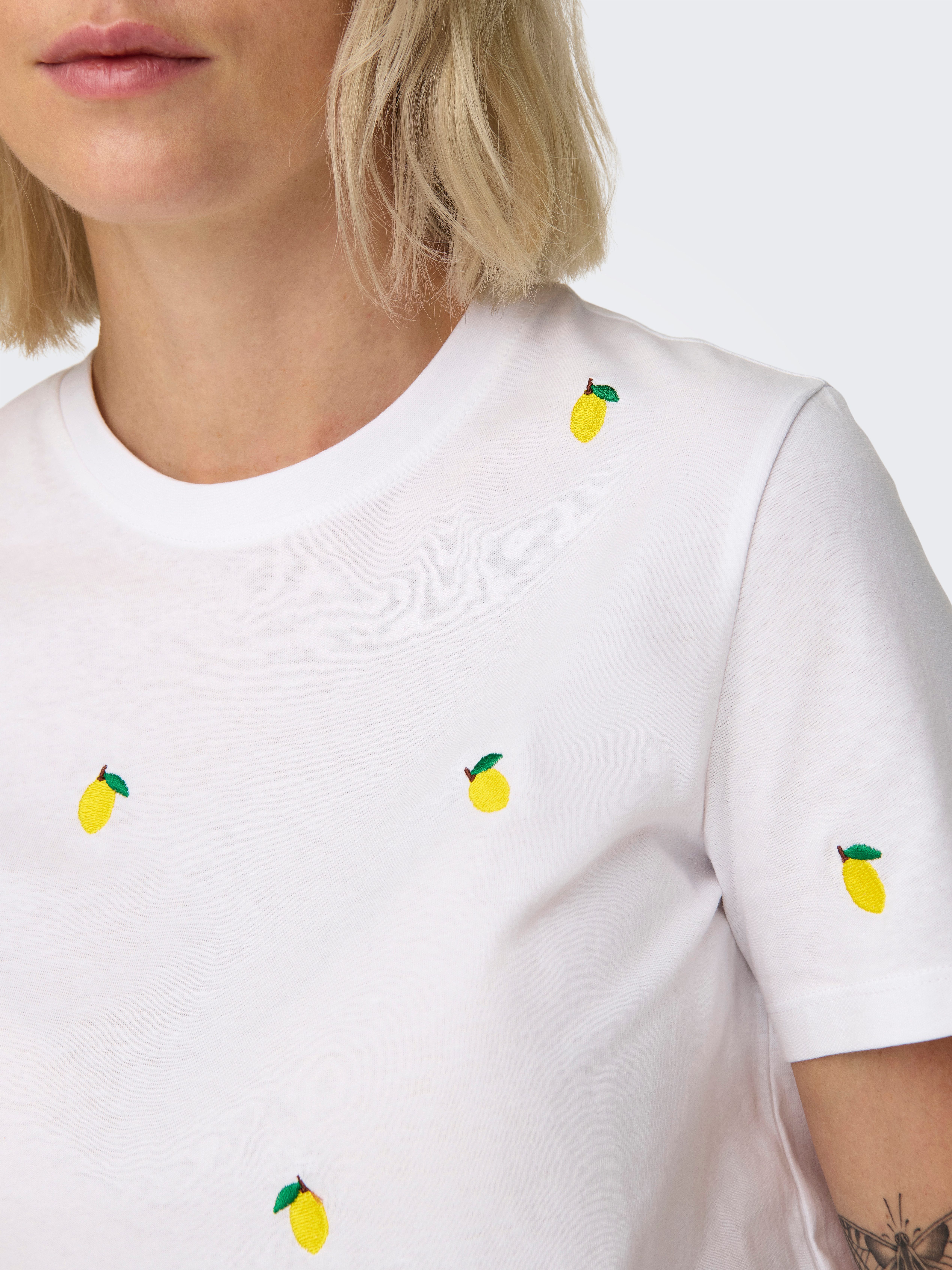 ONLY Kurzarmshirt ONLKETTY LIFE S/S O-NECK TOP JRS NOOS