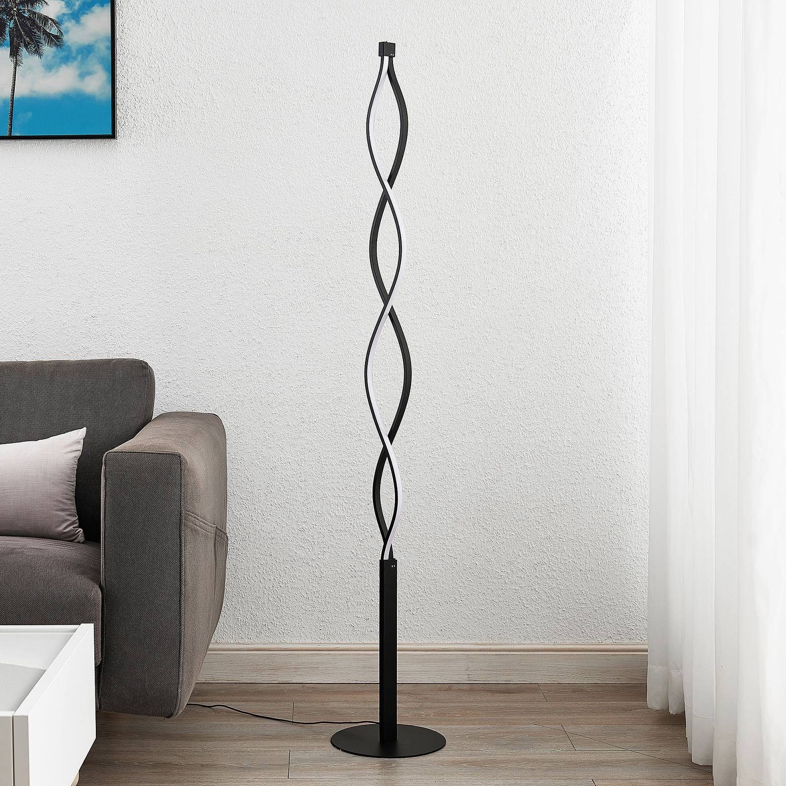 Lindby Stehlampe Welina, Enthalten, LED 20 W gesamt, warmweiß