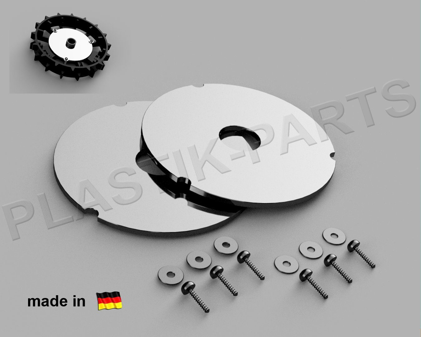 Rasenmähermesser Radgewichte 2er Set passend für WORX Landroid S L M Mähroboter