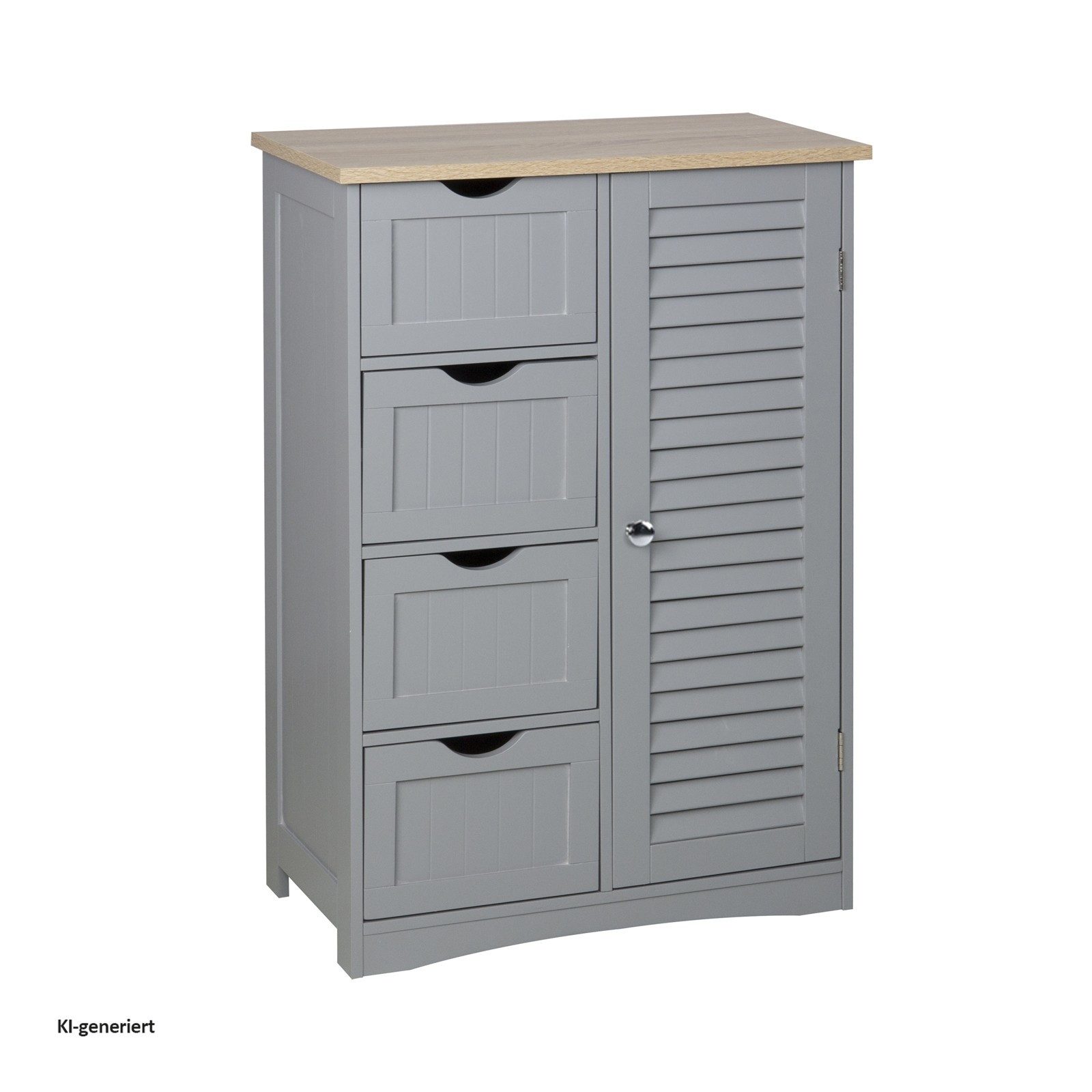 HTI-Line Midischrank Badezimmerschrank Sarah (Stück, 1-St., 1 Badezimmerschrank, ohne Dekoration) mit Schubladen Landhausstil