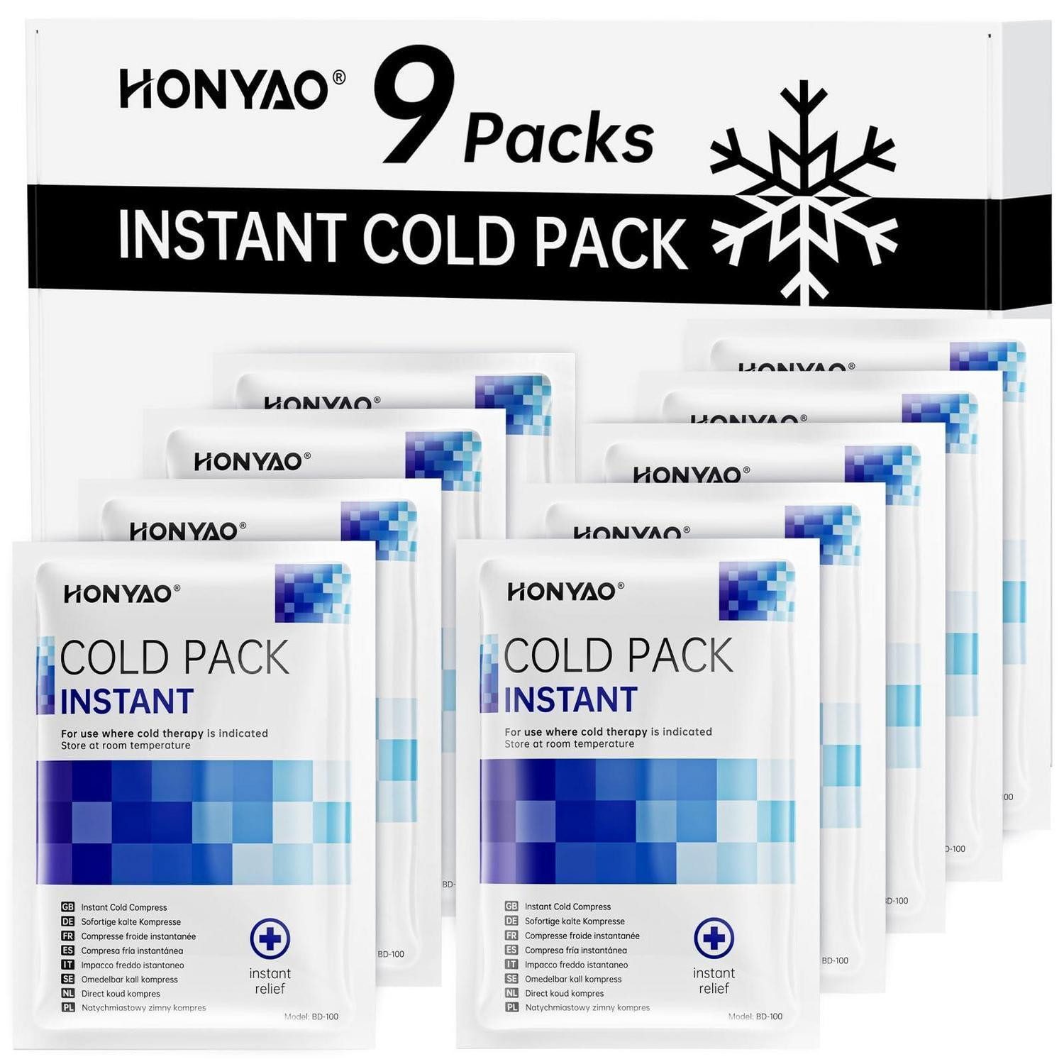 LuxusKollektion Kühlpad Kühlpack Einmal Erste Hilfe Sport Reisen 9 Stück Kälte 9 Stück
