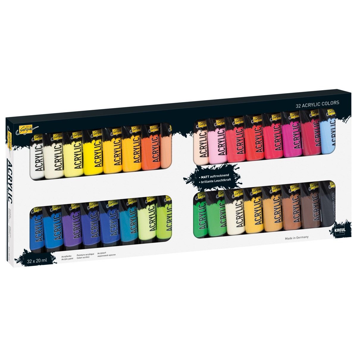 C. KREUL Acrylfarbe SOLO GOYA Acrylic 20ml Tuben 32er Set