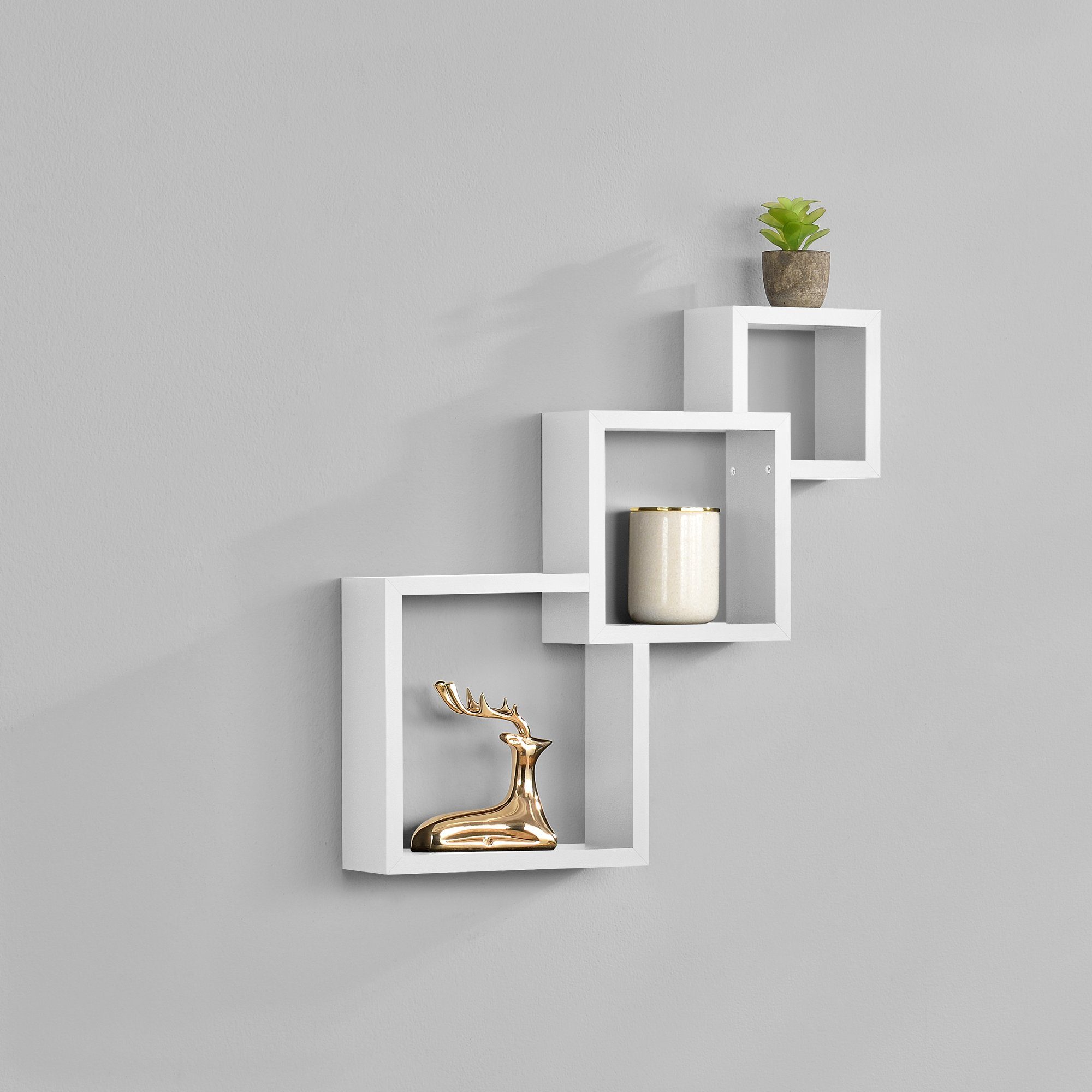 en.casa Wandregal, »Greiz« Hängeregal Wandboard in günstig online kaufen