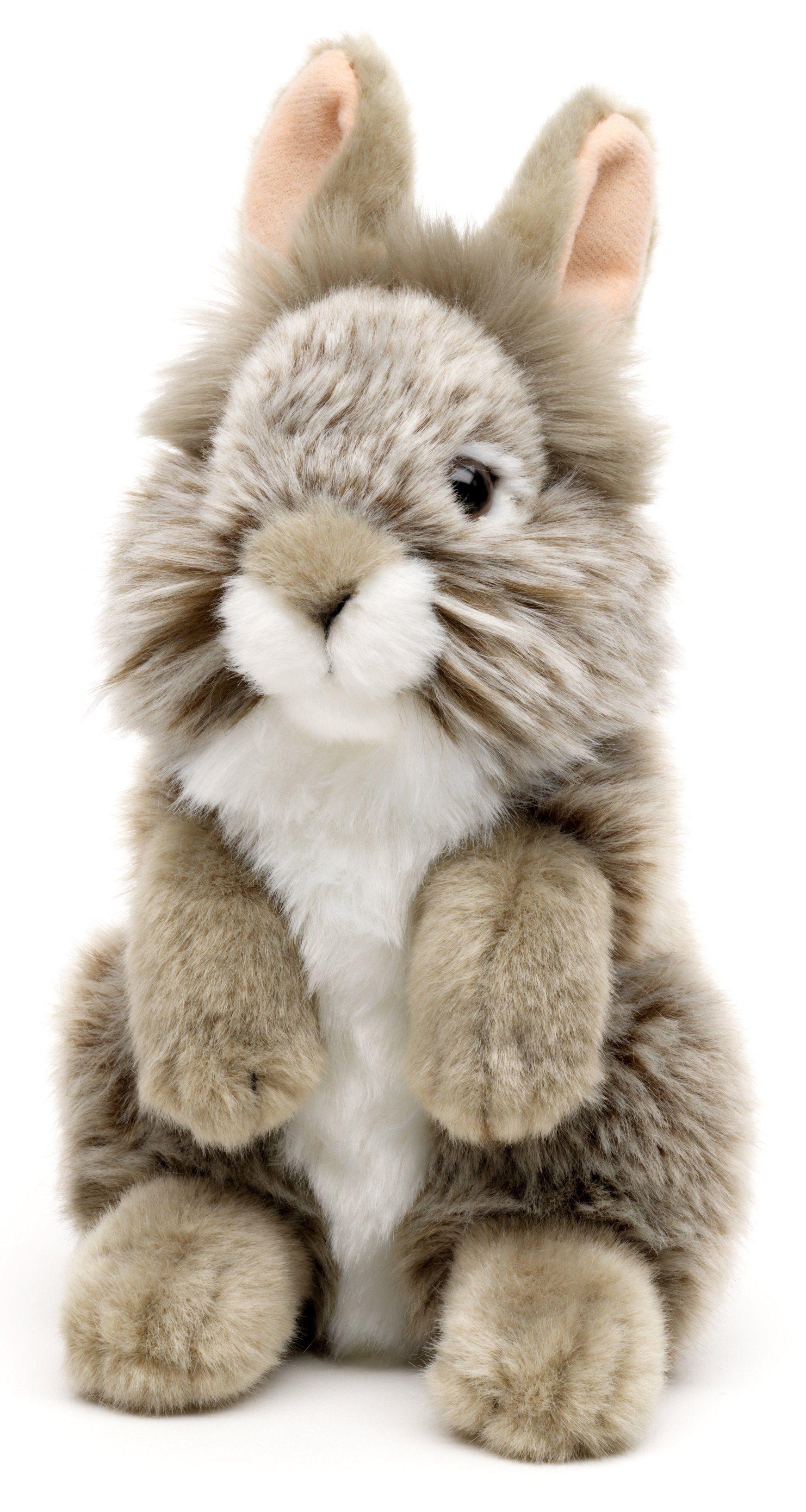 Uni-Toys Kuscheltier Angora-Kaninchen, 18 Modelle - cm Füllmaterial Plüsch-Hase, % - zu versch. Plüschtier, recyceltes Grau 100