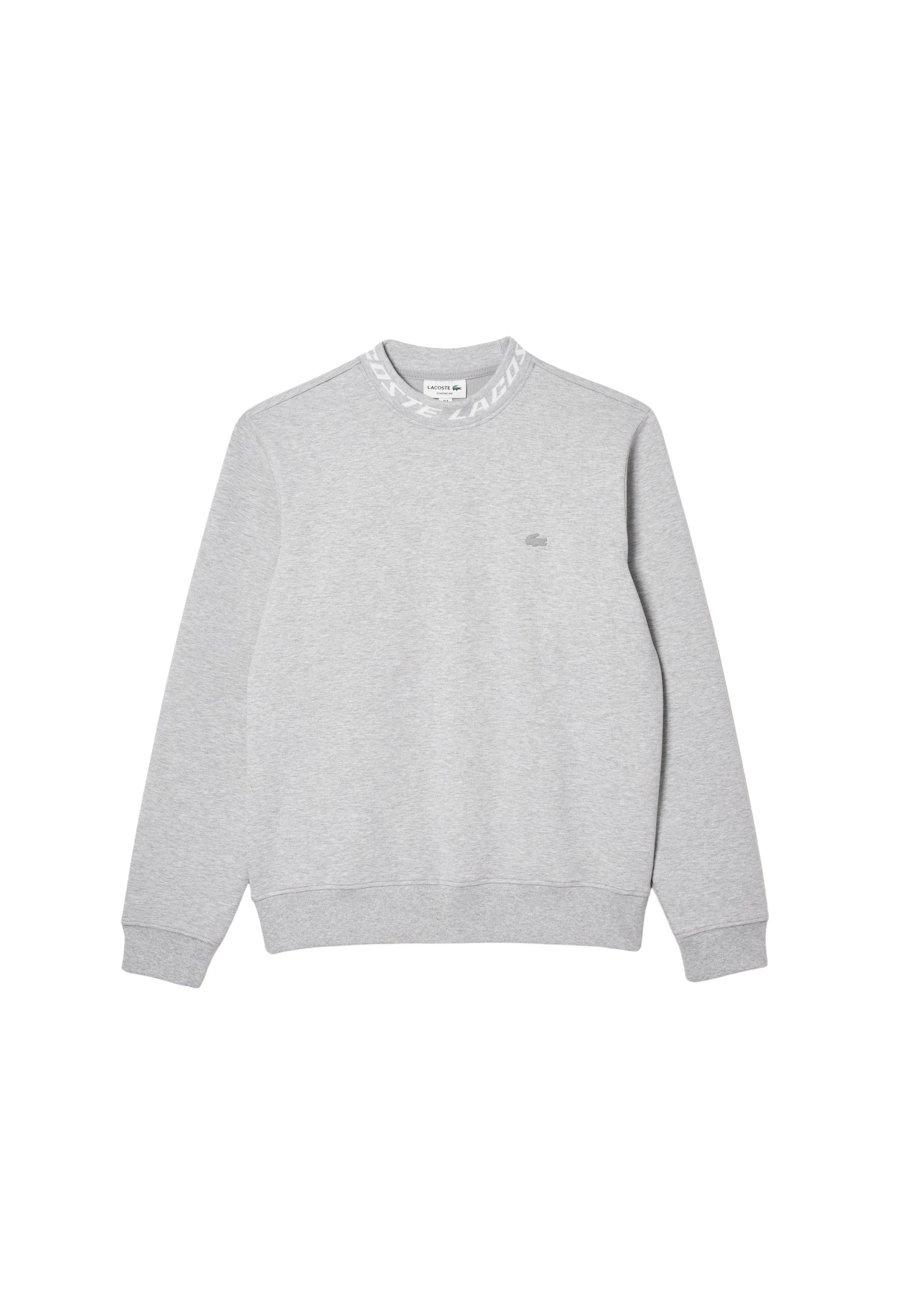 mit Pullover Logo-Kragen Lacoste Sweatshirt (1-tlg) Sweatshirt