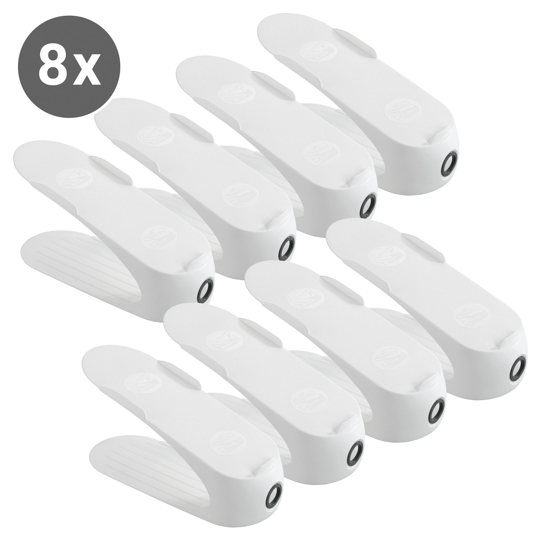 WENKO Schuhstapler Modell Schuhhalter, platzsparend, stapelbar; mit Griffloch für leichtes Entnehmen