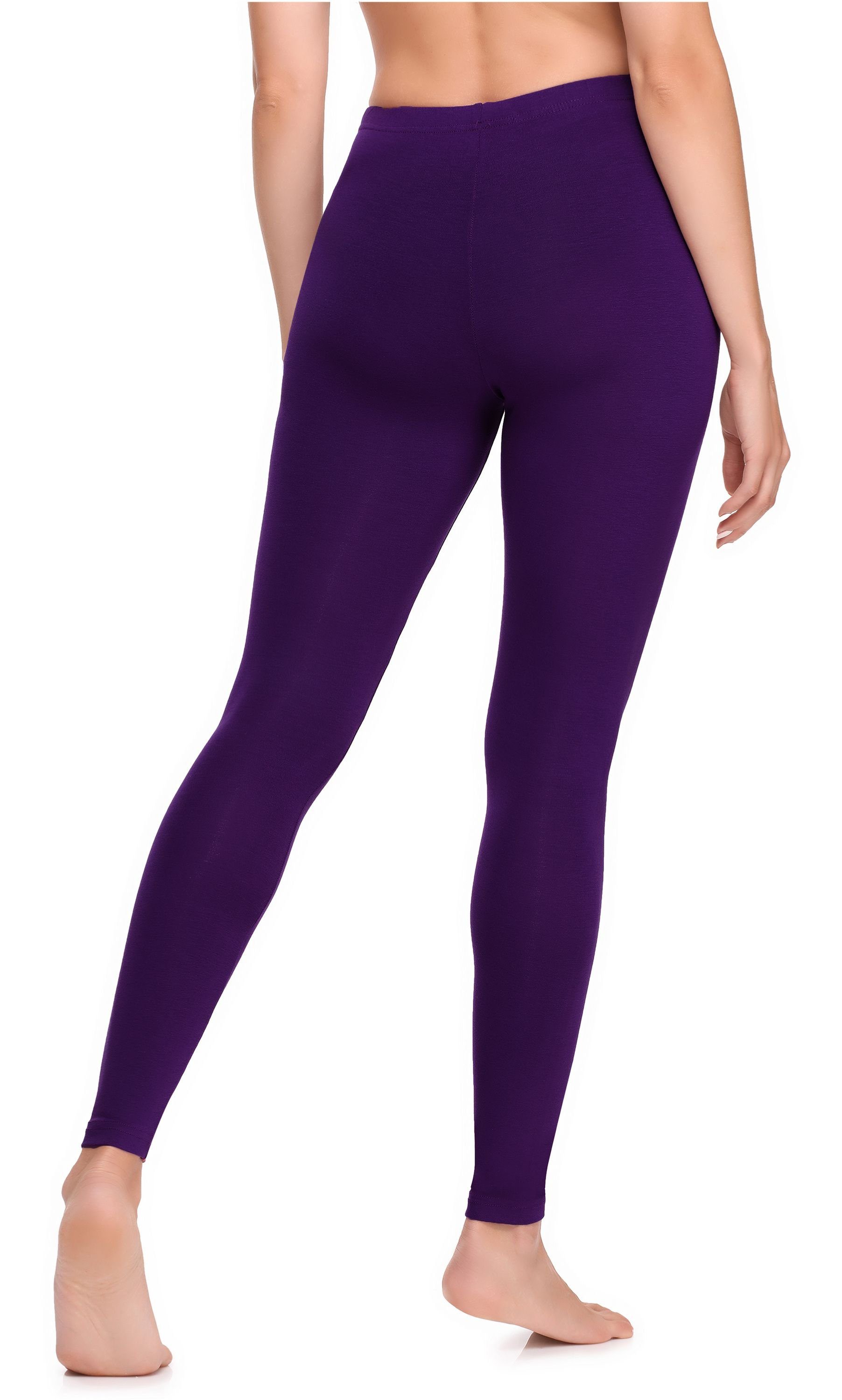 Ladeheid Leggings Damen Lange Leggings aus Viskose LA40-201 (1-tlg) elastischer Bund