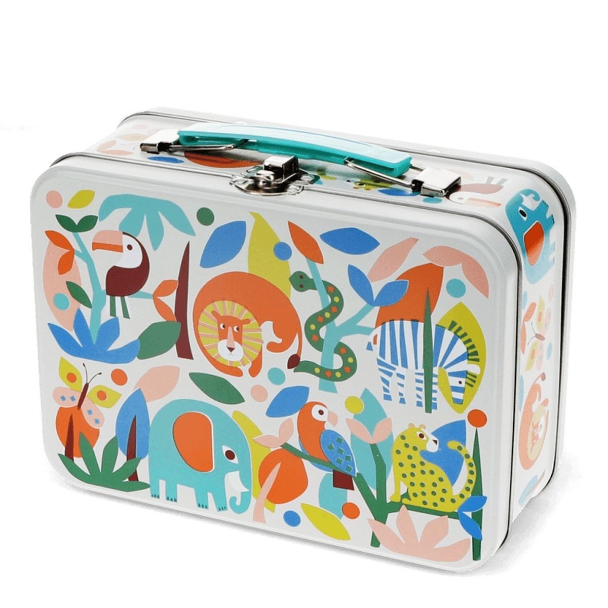 Rex London Kinderkoffer Koffer Metallkoffer mit unterschiedlichen Motiven 19 x 16,8 cm
