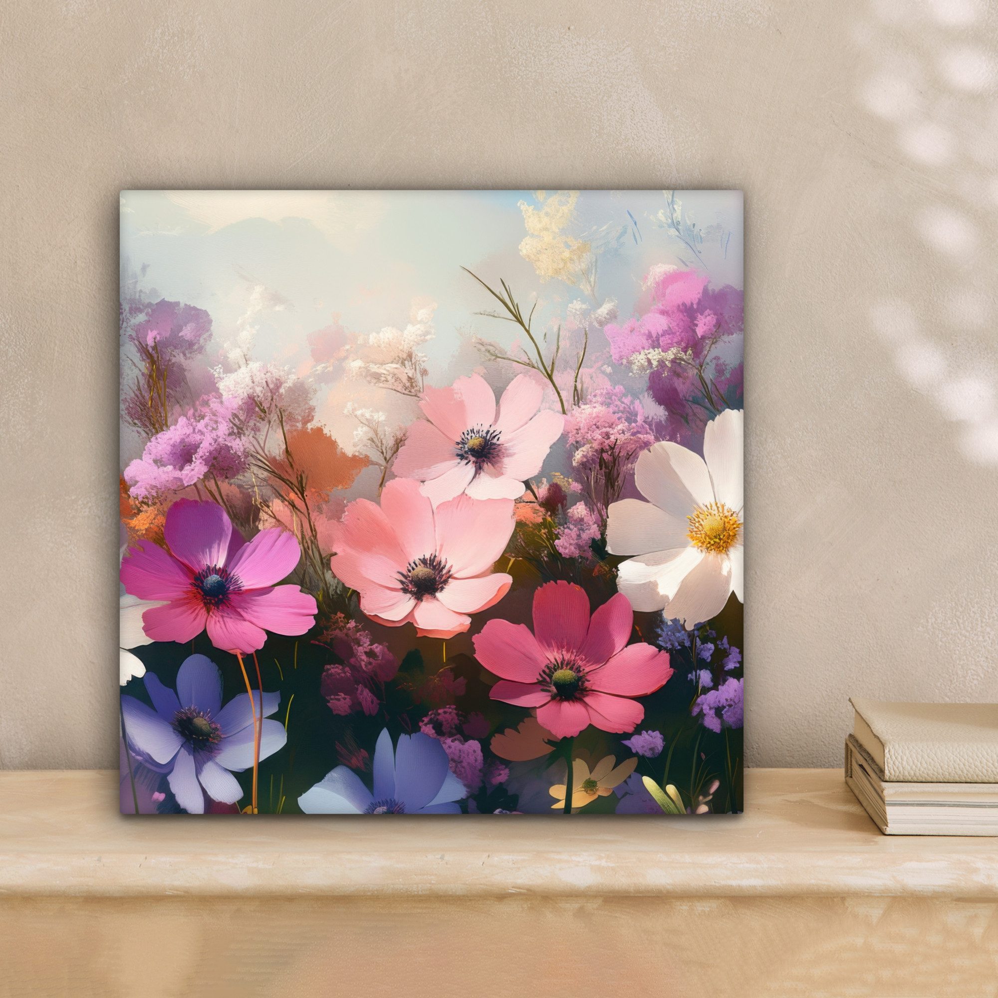 OneMillionCanvasses® Leinwandbild Blumen - Bunt - günstig online kaufen