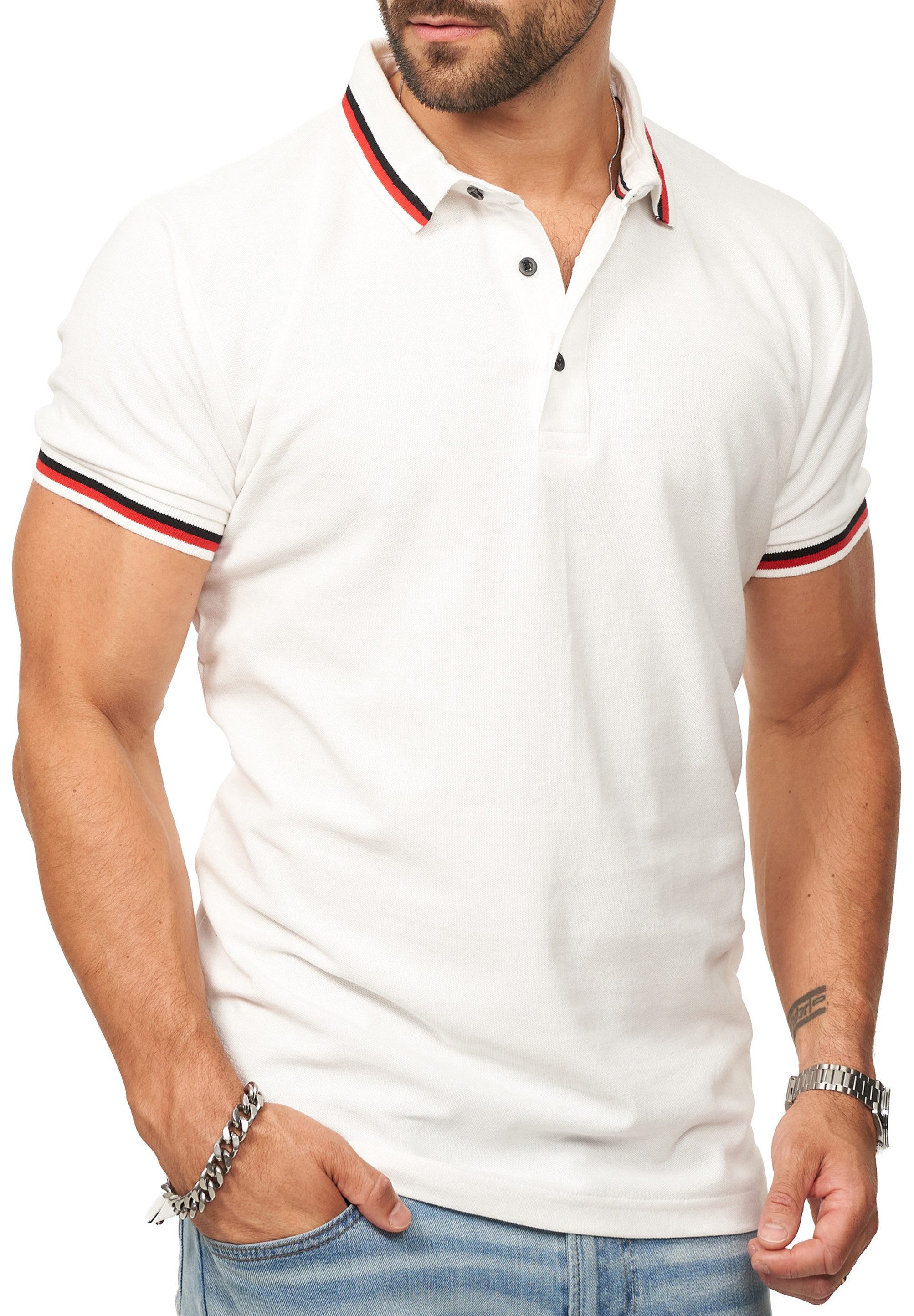 DAILY COTTON Poloshirt in Kurzarm als Polo T-Shirt aus 100% Baumwolle - Polo-Hemd für Herren Männer Polohemd im Regular-Fit in Piqué-Qualität