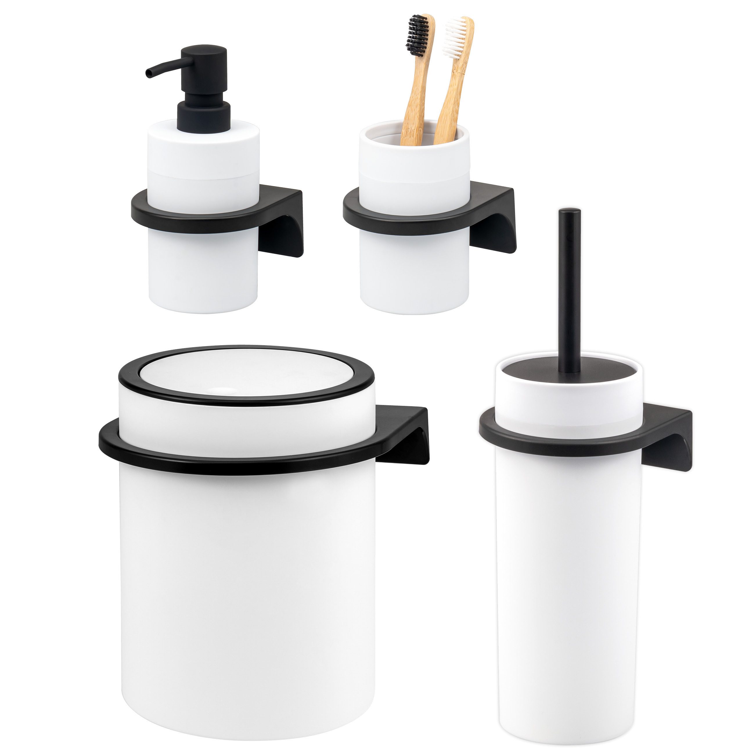 bremermann Badaccessoire-Set SAVONA 4tlg. Soft-Touch, 4 tlg.