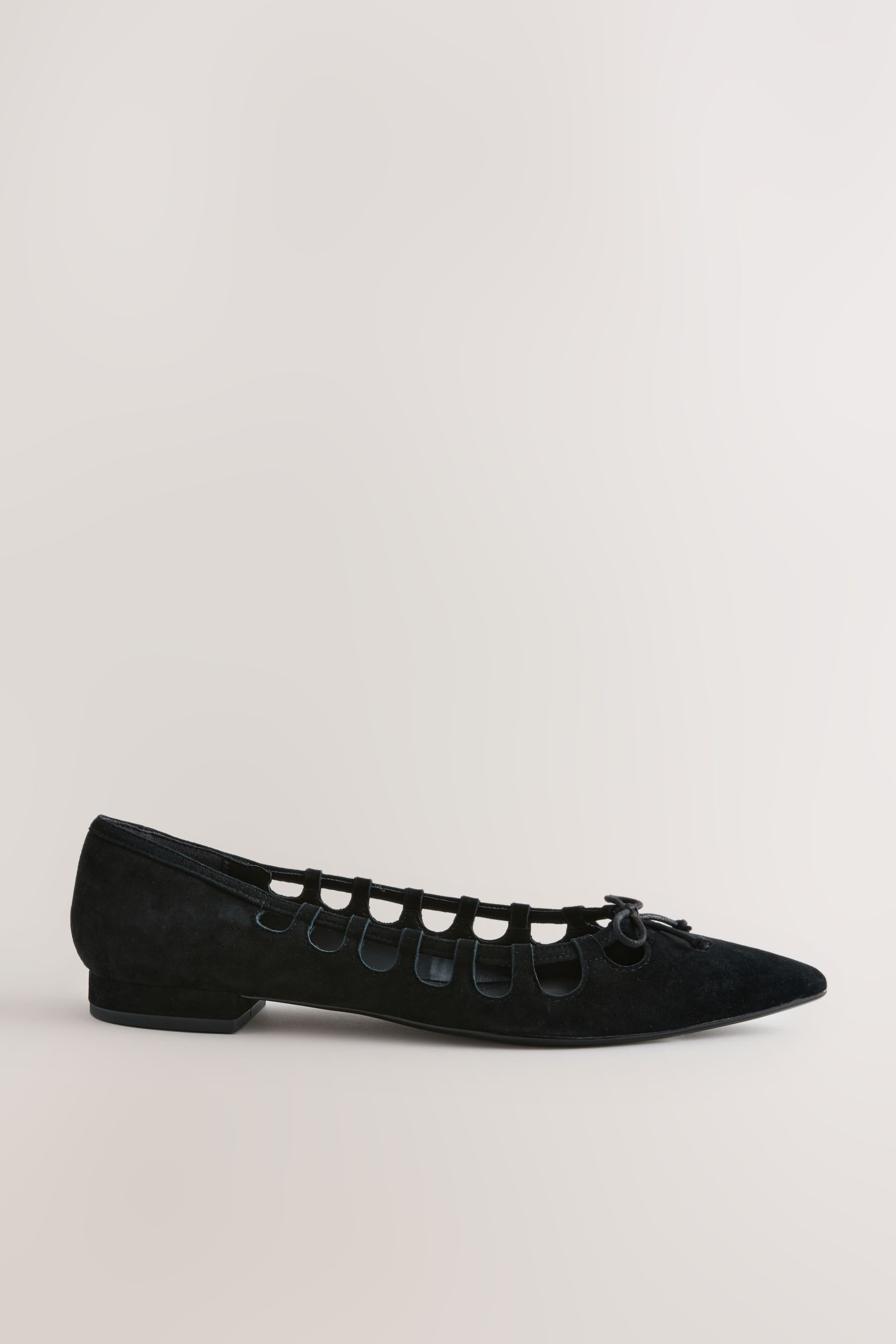 Next Forever Comfort® Spitze Lederschuhe mit Cutout Ballerina – Bild 4 von 5