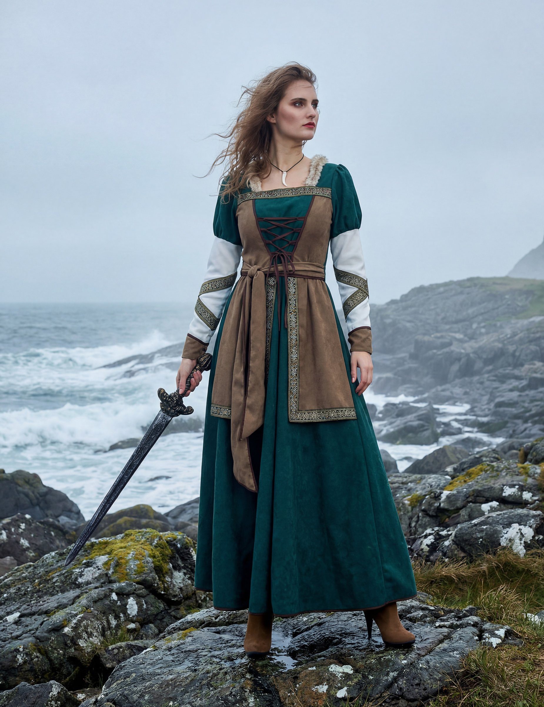 Wilbers Kostüm Wikinger Kriegerin Kostüm Deluxe für Damen