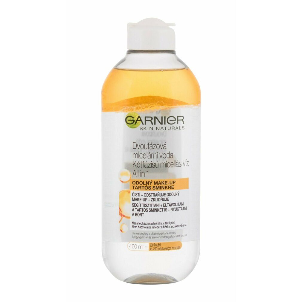GARNIER Gesichtspeeling Haut Naturals Zwei-Phasen-Mizellenwasser 3in1 400ml
