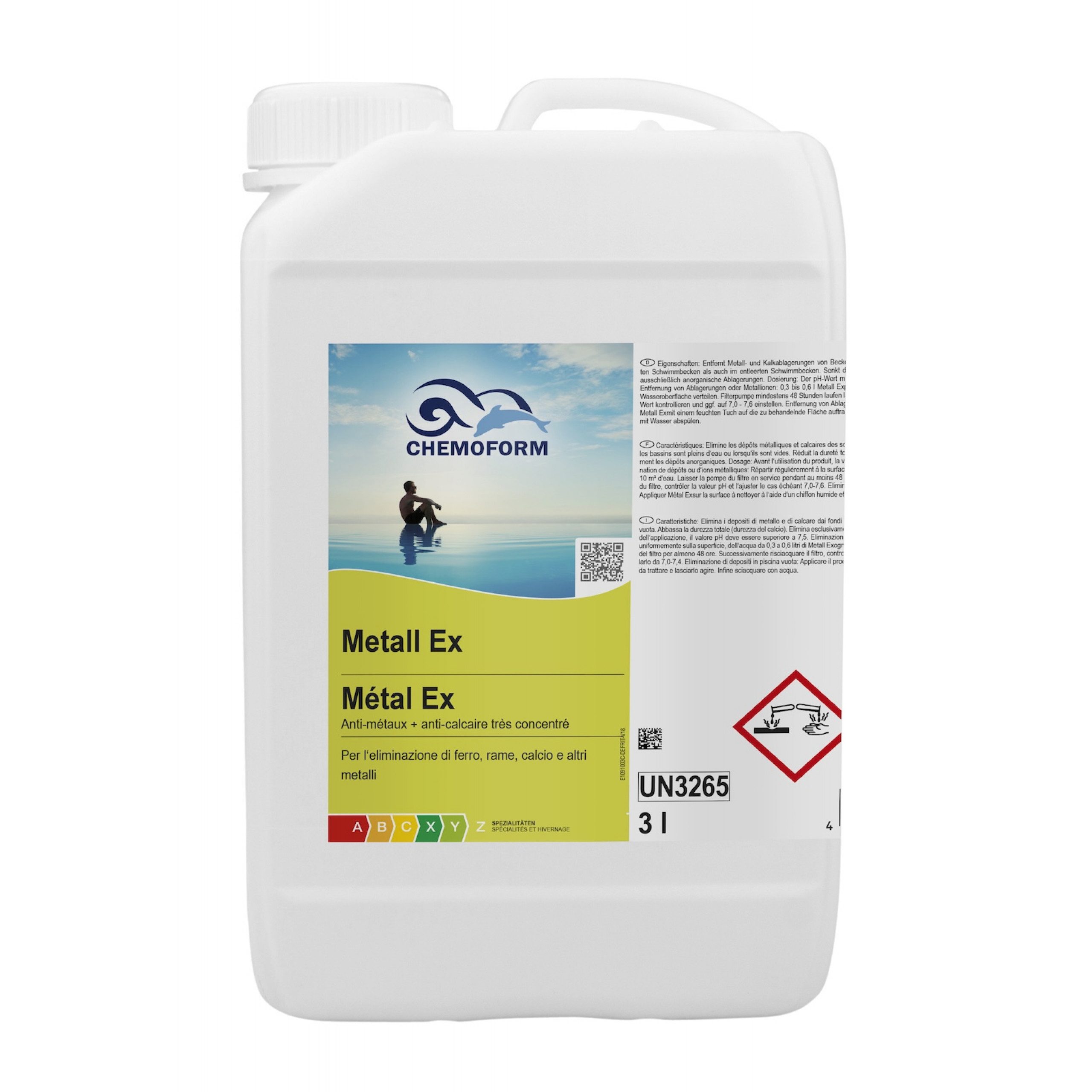 Chemoform Poolpflege Chemoform Metall Ex 3 l Entfernung von Metallionen im Wasser