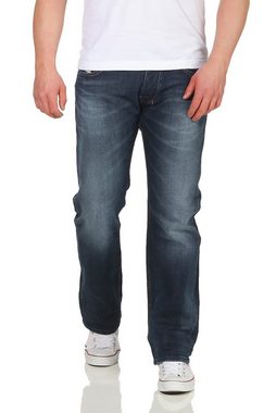 Diesel Gerade Jeans Diesel Herren Jeans LARKEE 084KW Dezenter Used-Look, Basic, Regular Straight, Uni