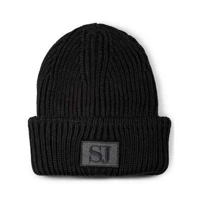 Sean John Beanie Sean John Monogram Patch Knit Beanie