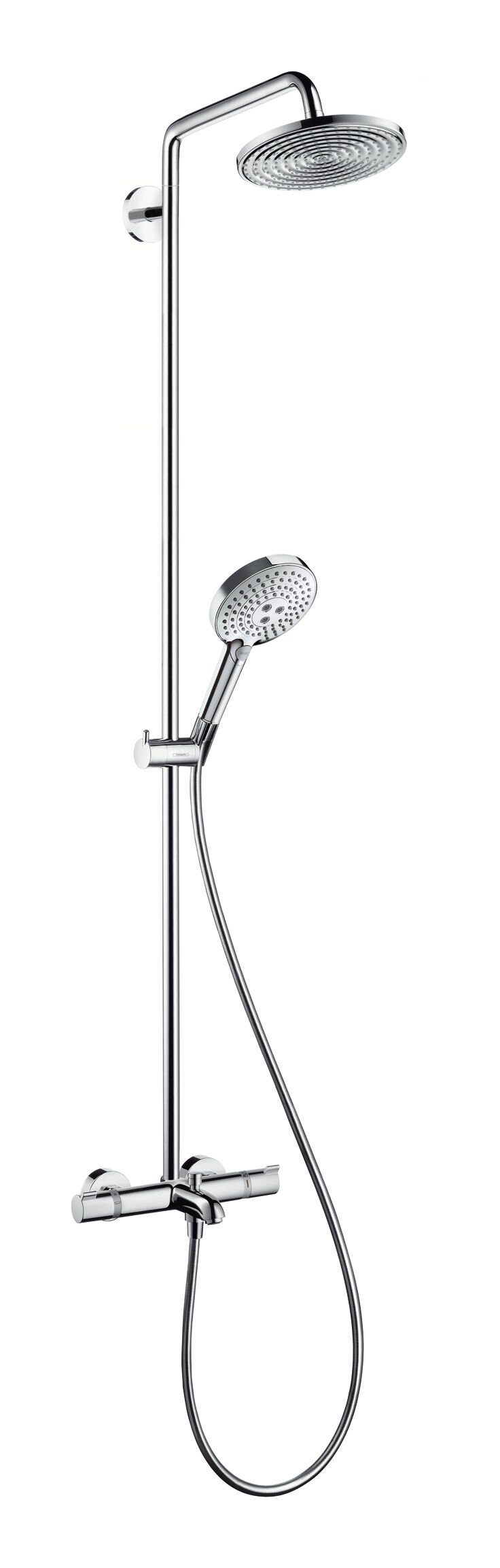 hansgrohe Duschsystem Raindance S Showerpipe, Höhe 158.4 cm, 240 1jet mit Wannenthermostat - Chrom