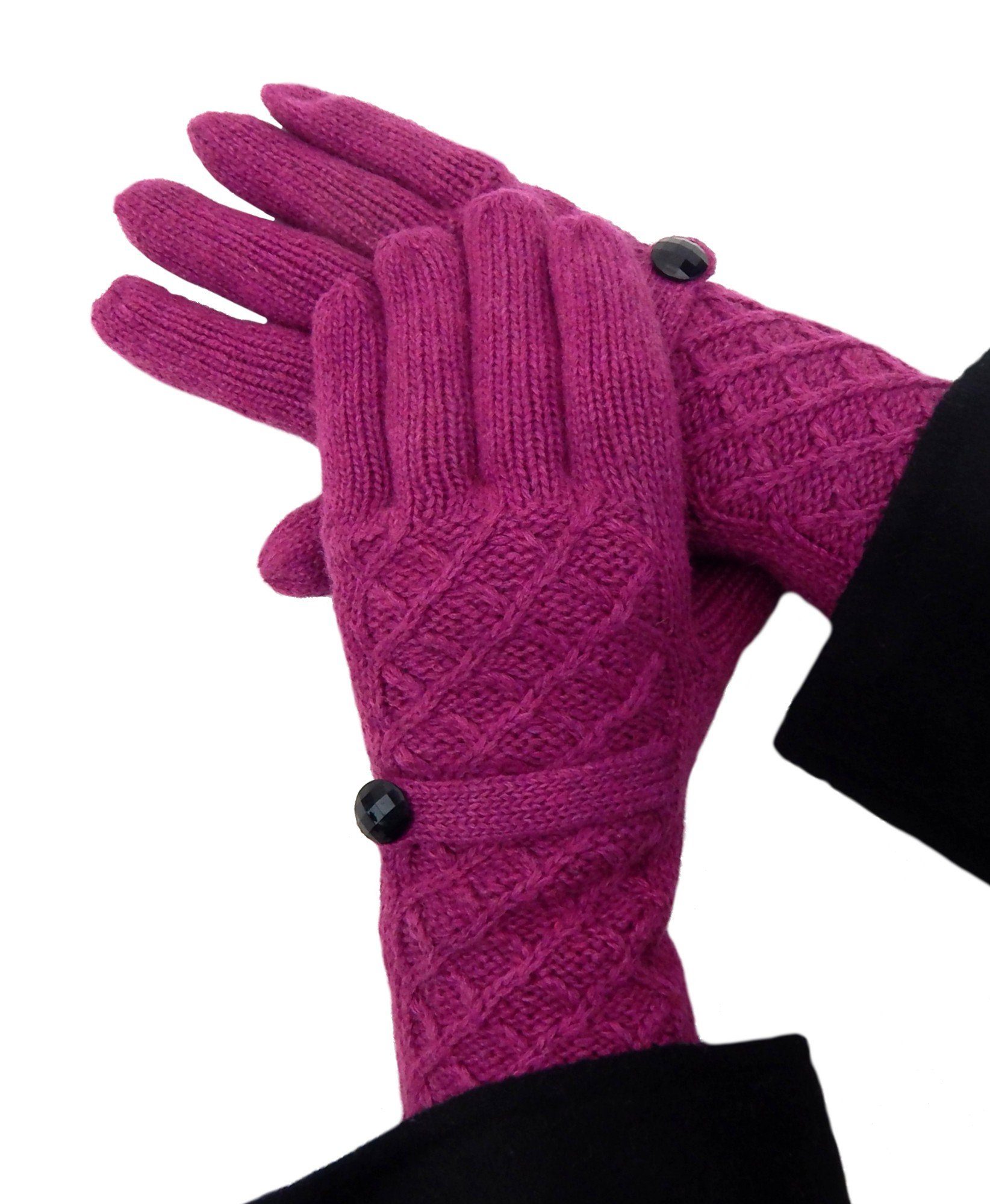 Pink Winter Ella Strickhandschuhe 35% Handschuhe mit Damen Wolle Jonte