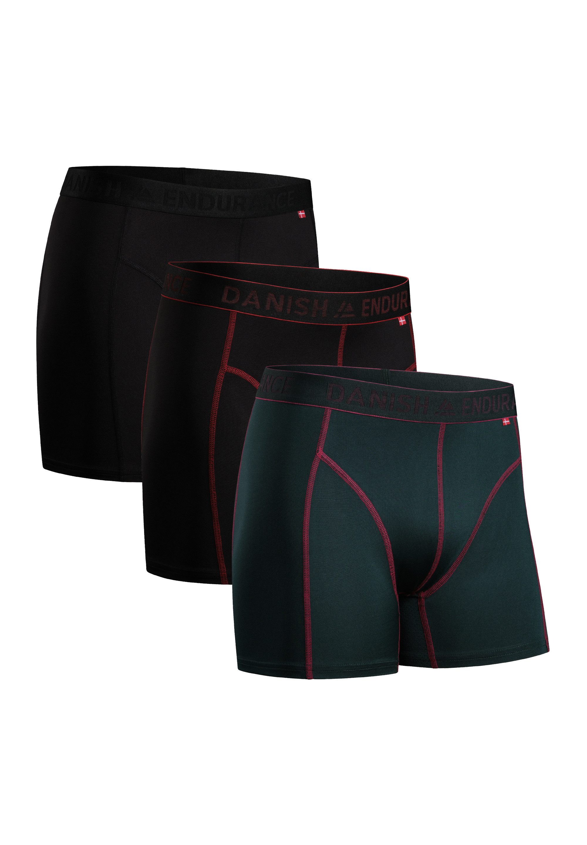 DANISH ENDURANCE Boxershorts Sports Trunks (3-St) Schnelltrocknende Sportun günstig online kaufen