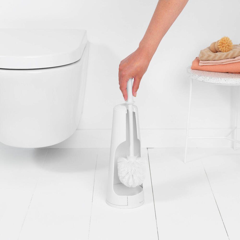 Weiß Brabantia Metall Toilettenbürste WC-Garnitur