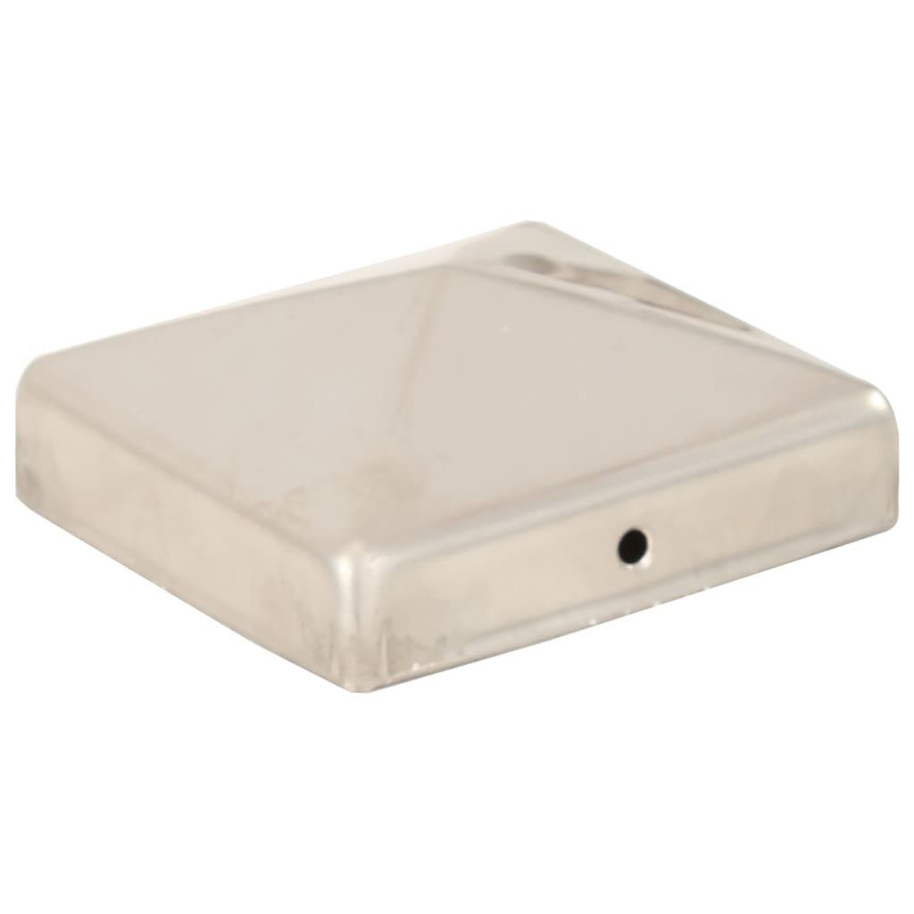 vidaXL Draht Pfostenkappen 6 Stk. Pyramide Edelstahl 81 x 81 mm, (6St)