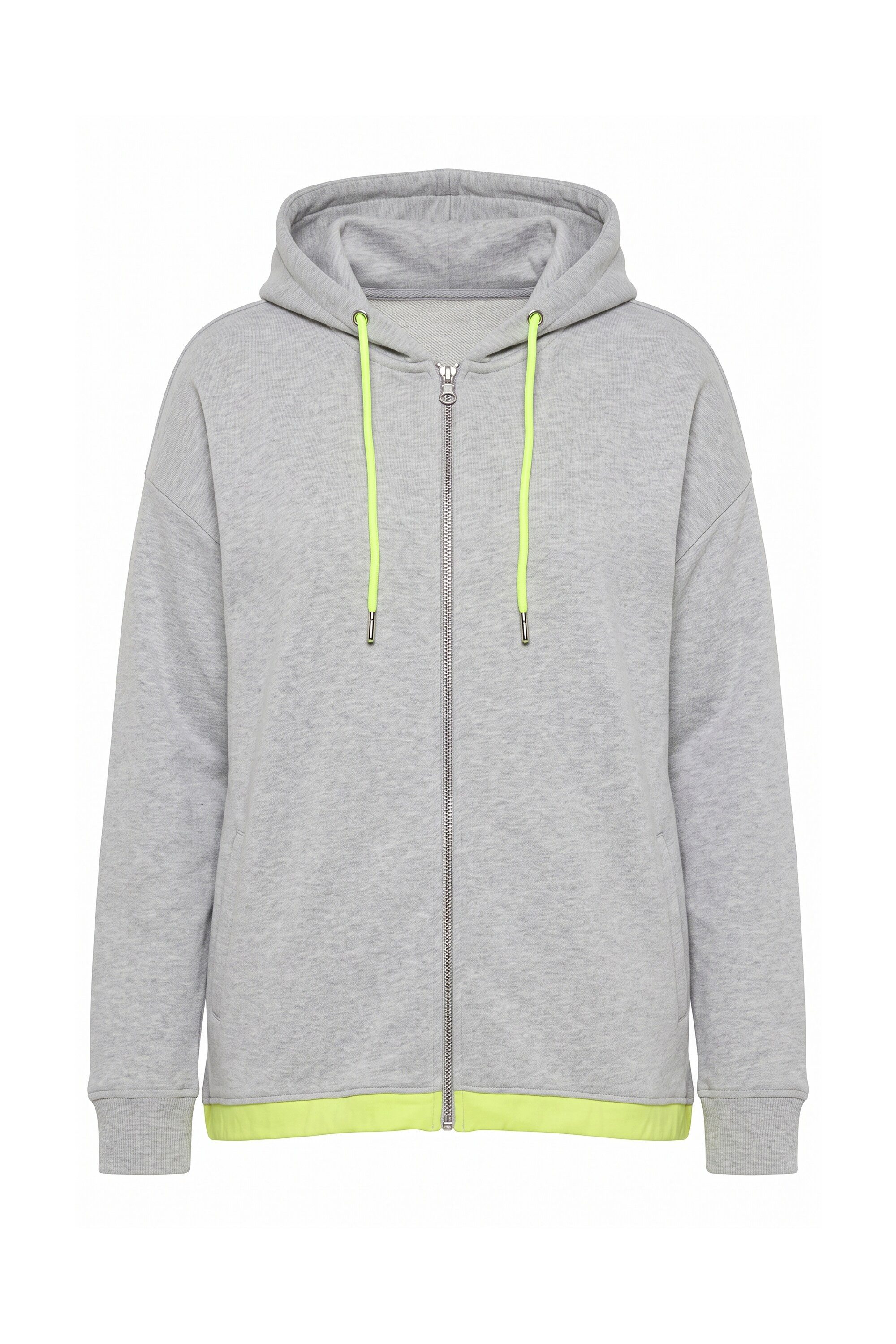 MIAMODA Sweatjacke Sweatjacke oversized Kapuze Neon