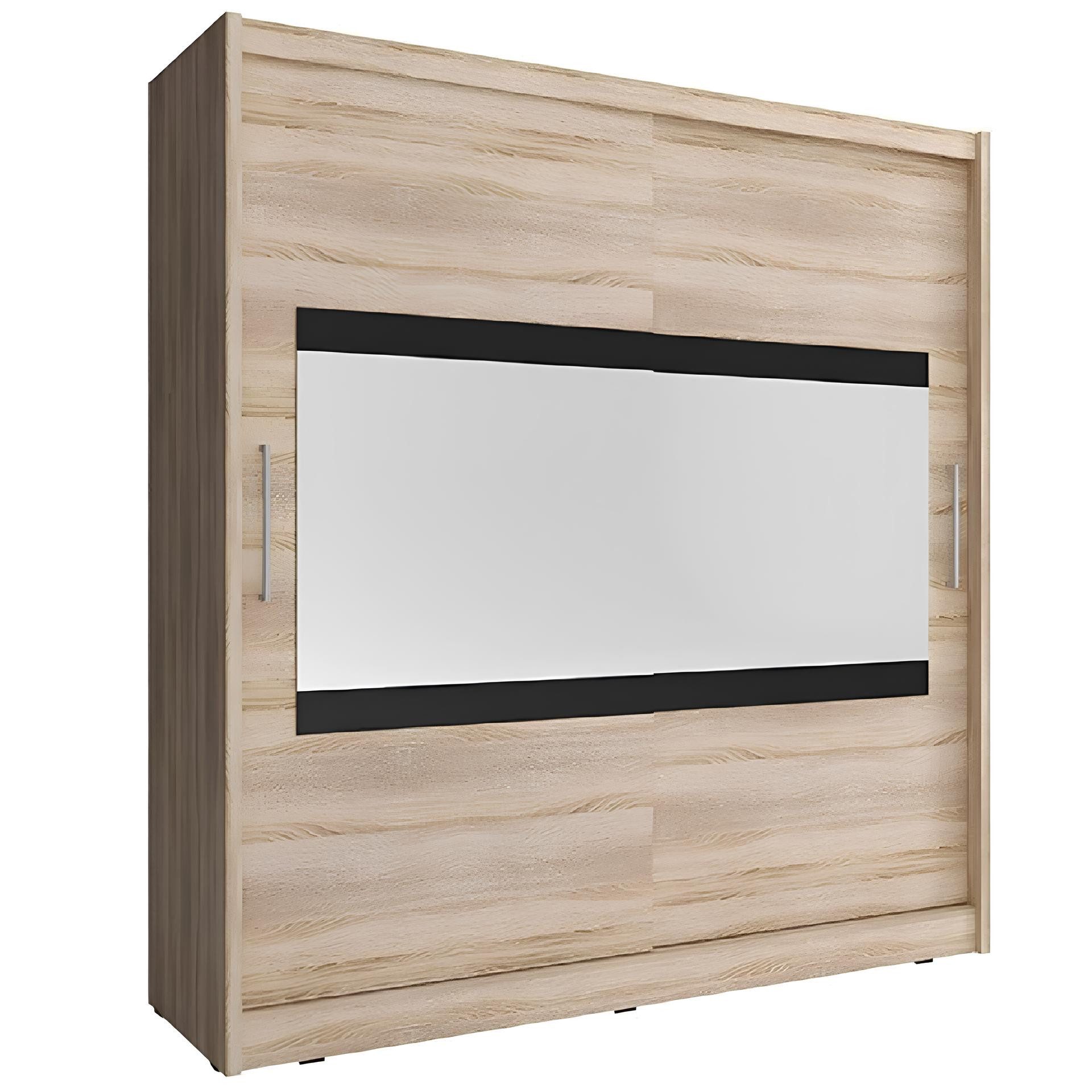Xlmoebel Kleiderschrank Kleiderschrank MAJA IV in modernem Design mit viel Stauraum (Kleiderschrank) Hergestellt in Europa