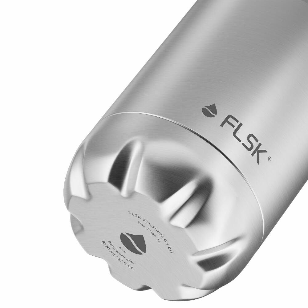 FLSK Trinkflasche STNLS silber 1 L