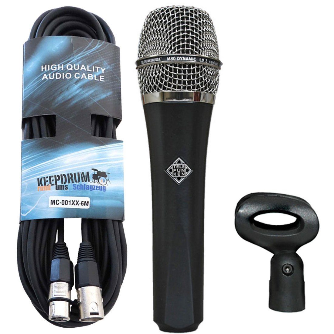 Mikrofon Telefunken M80 dynamisches Mikrofon mit XLR-Kabel