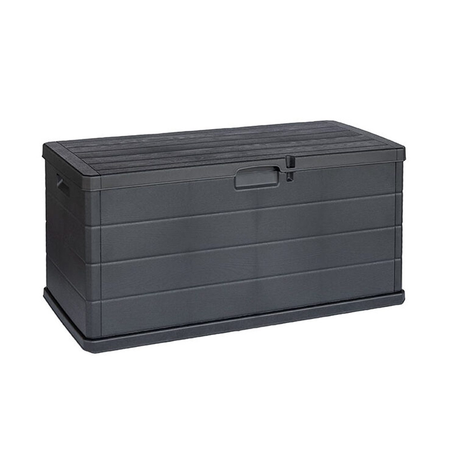 INDA-Exclusiv Auflagenbox XL Auflagenbox Sitzbank 2 Personen Kunststoff Anthrazit 340L