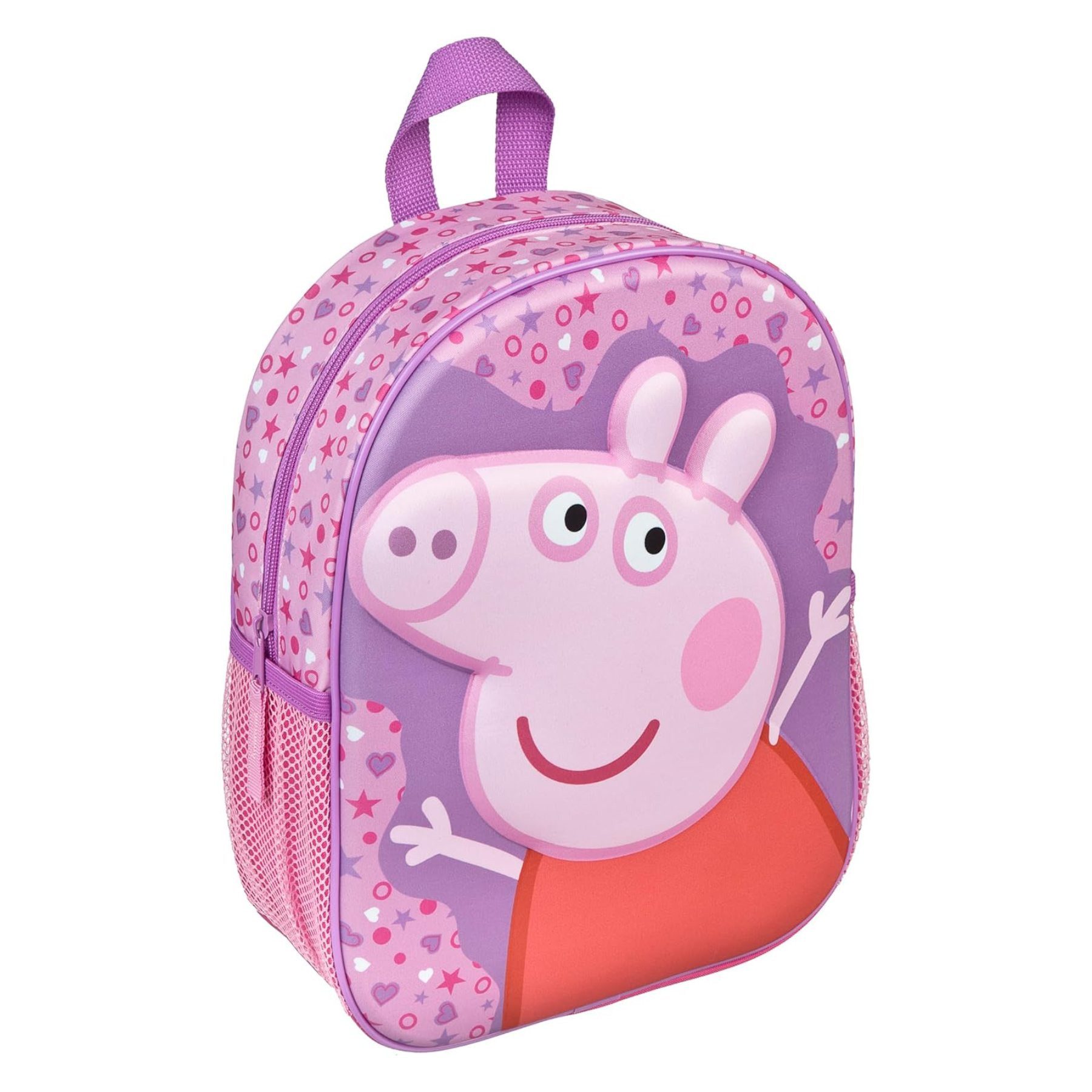Peppa Pig Rucksack Kinder Tasche mit 3D Front für Kita Schule und unterwegs (1-tlg)