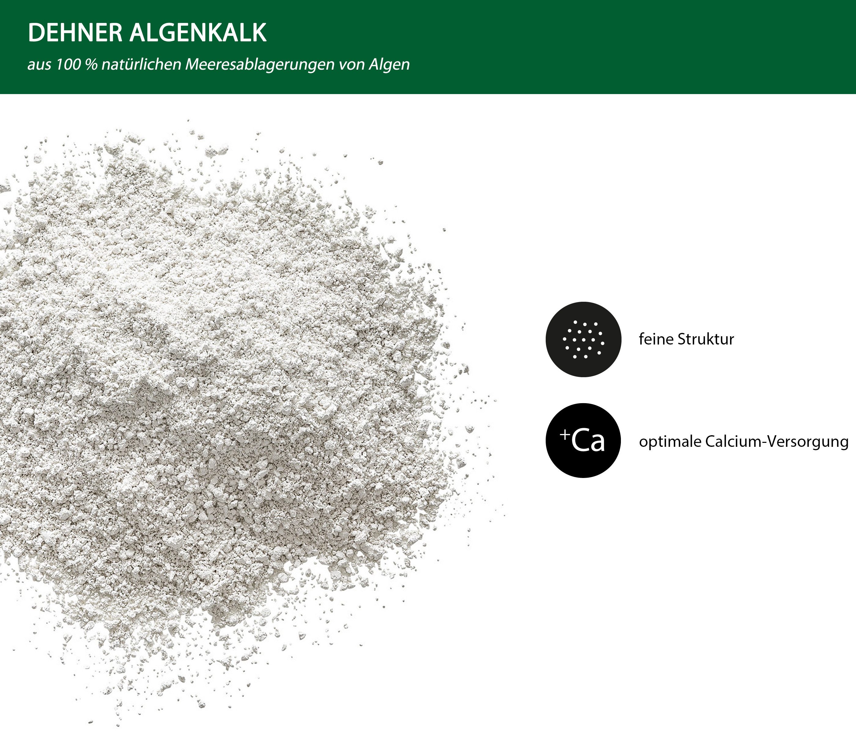 Dehner Kompostbeschleuniger Algenkalk. zur Blatt- / Bodendüngung, 2 kg, reicht für ca. 40 qm 40 m², aus 100 % natürlichen Meeresablagerungen, hoher Calciumgehalt
