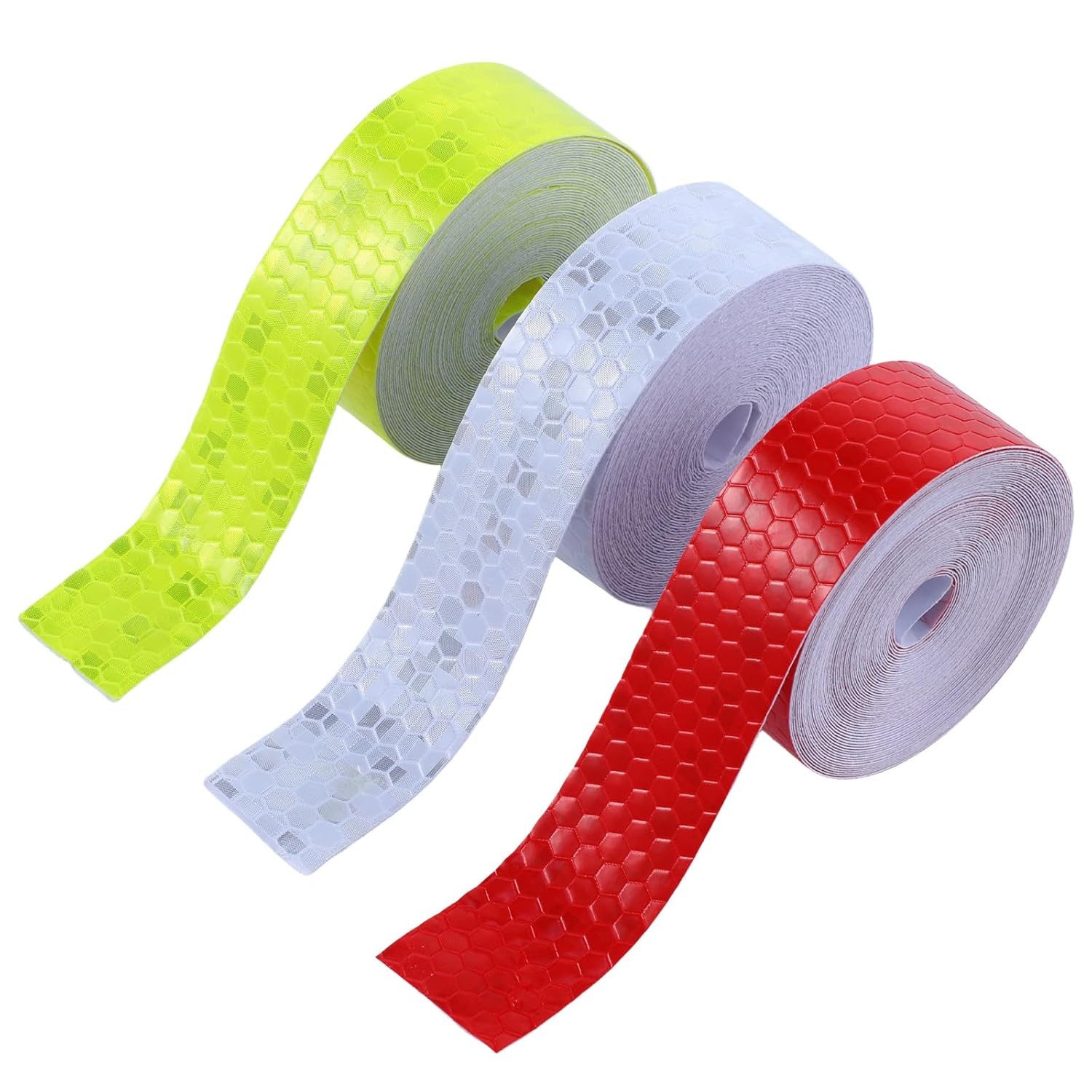 FELIXLEO Blitzlichtreflektoren Reflektorband Selbstklebend 3 Rollen 5m Neon Warnband Bike, (1 St)