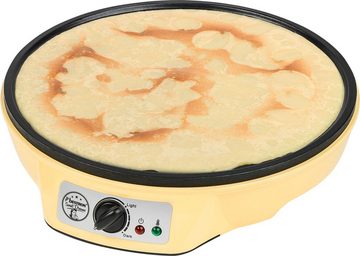 bestron Crêpesmaker ASW602 Sweet Dreams, 1000 W, Ø 30 cm, inkl. Teigverteiler & Crêpes-Wender, Antihaftbeschichtung