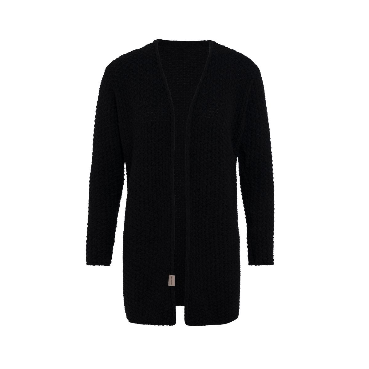 Knit Factory Strickjacke Carry Strickjacke Schwarz 36/38 (1-tlg) Jacke Strickjacke warme Jacke