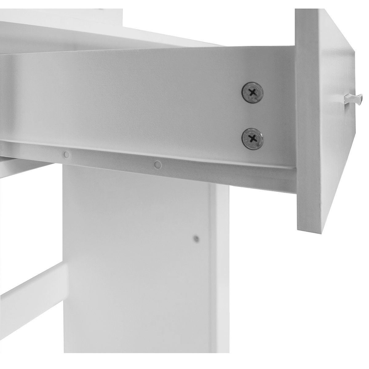 Schminktisch, Kosmetiktisch mit Hocker und Spiegel, Breite 73 cm