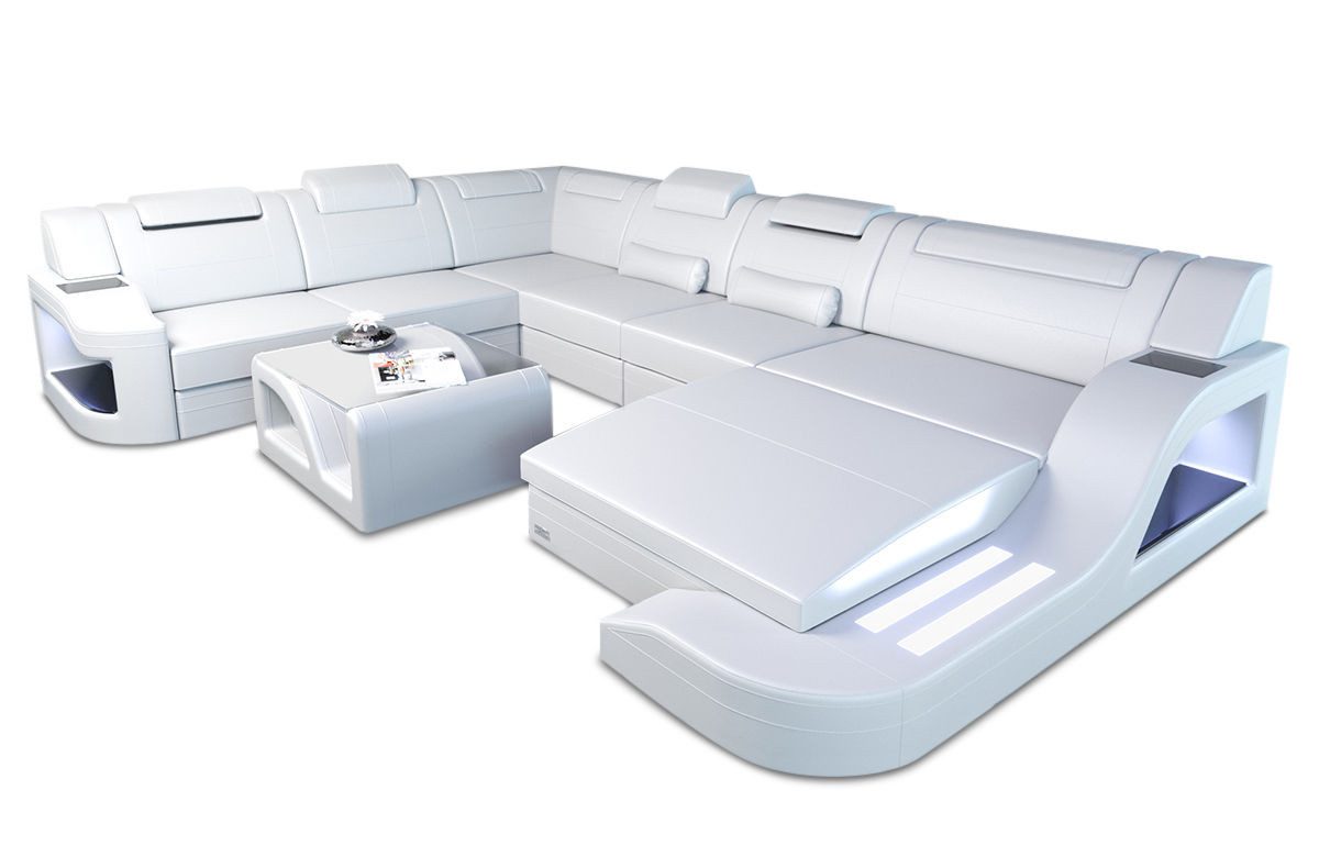 Sofa Dreams Wohnlandschaft XXL Ledersofa Palermo günstig online kaufen