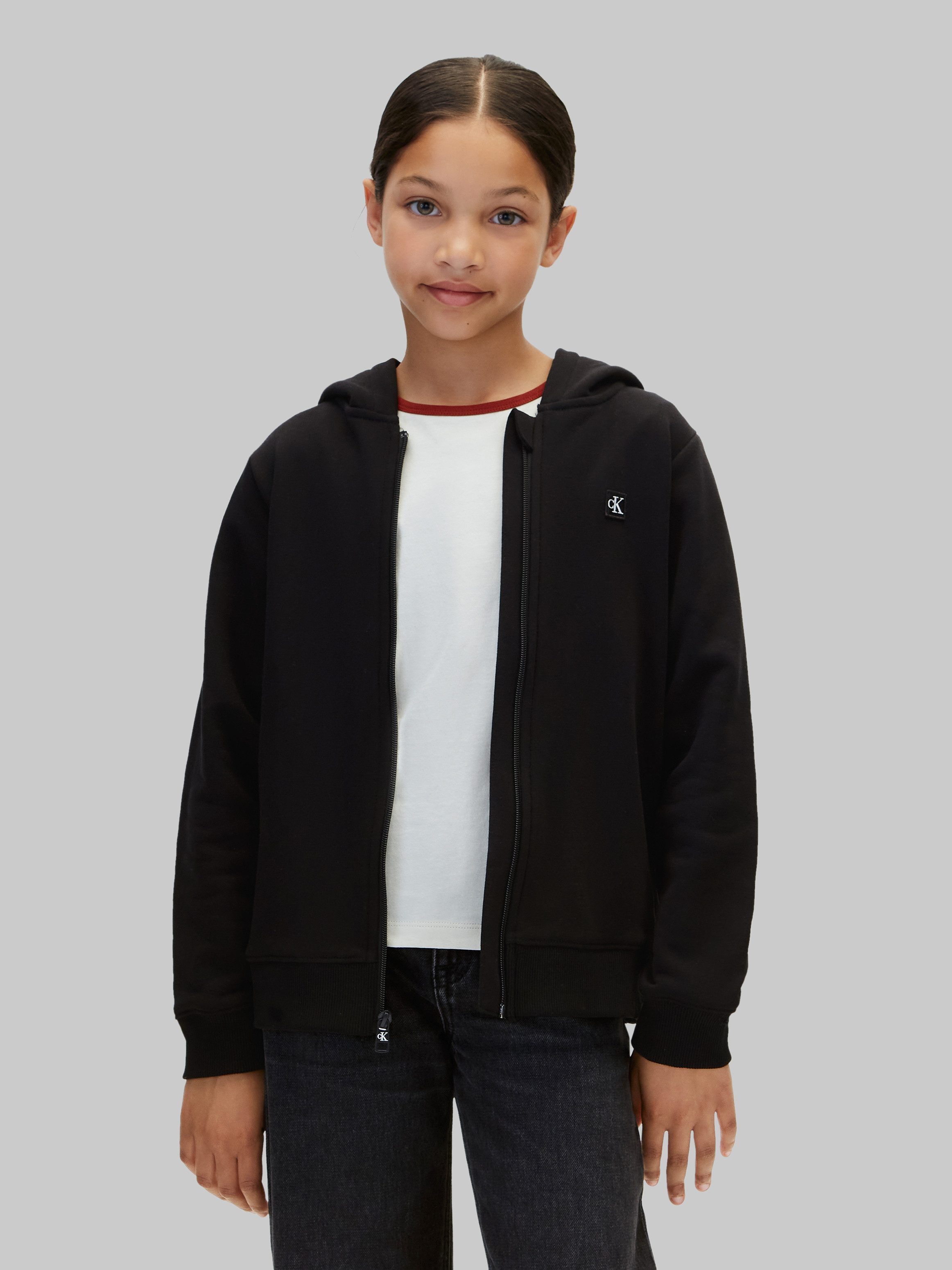 Calvin Klein Jeans Sweatjacke MINI BADGE ZIP-THROUGH Regular fit, Badge