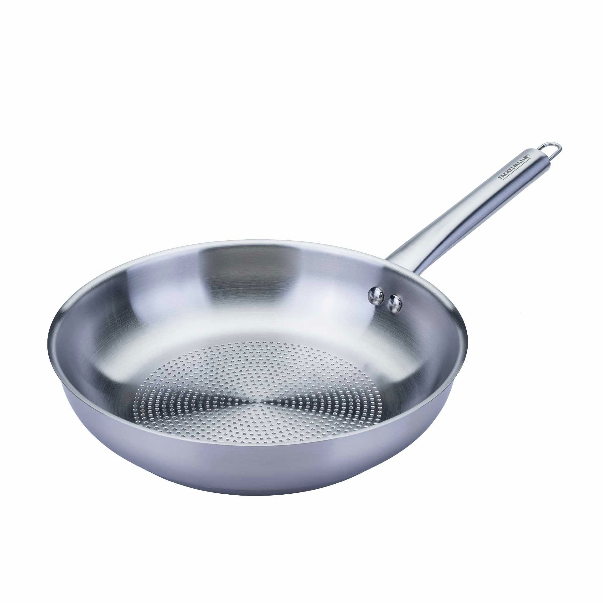FACKELMANN Bratpfanne Edelstahl-Pfanne, Kochgeschirr, Küchenutensil