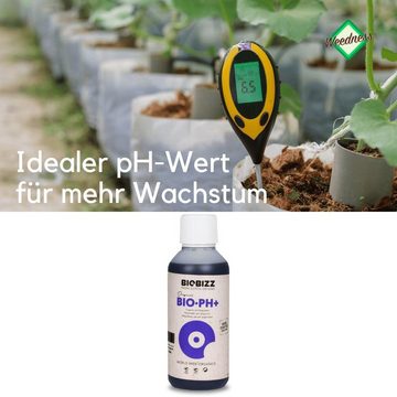 Weedness Pflanzendünger BioBizz Bio pH+ Plus Heber Grow Anbau Indoor Dünger, 250 ml