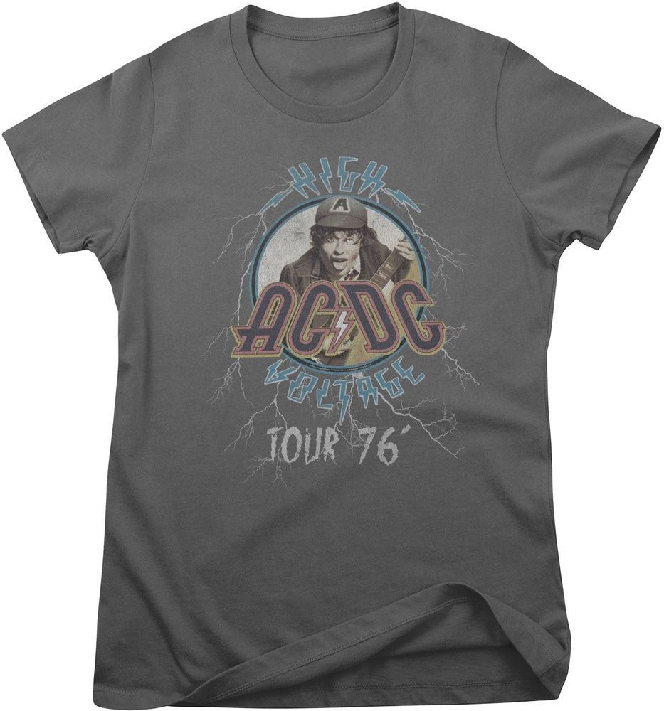 AC/DC T-Shirt AC/DC High Voltage Tour 76' Girly Tee