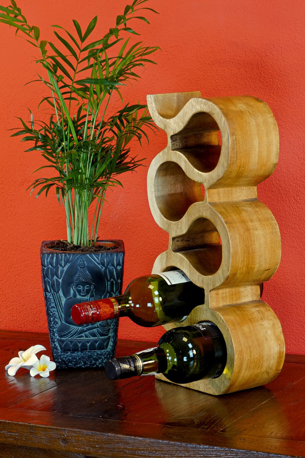Kinaree Weinregal Suar Holz Weinregal natur, günstig online kaufen