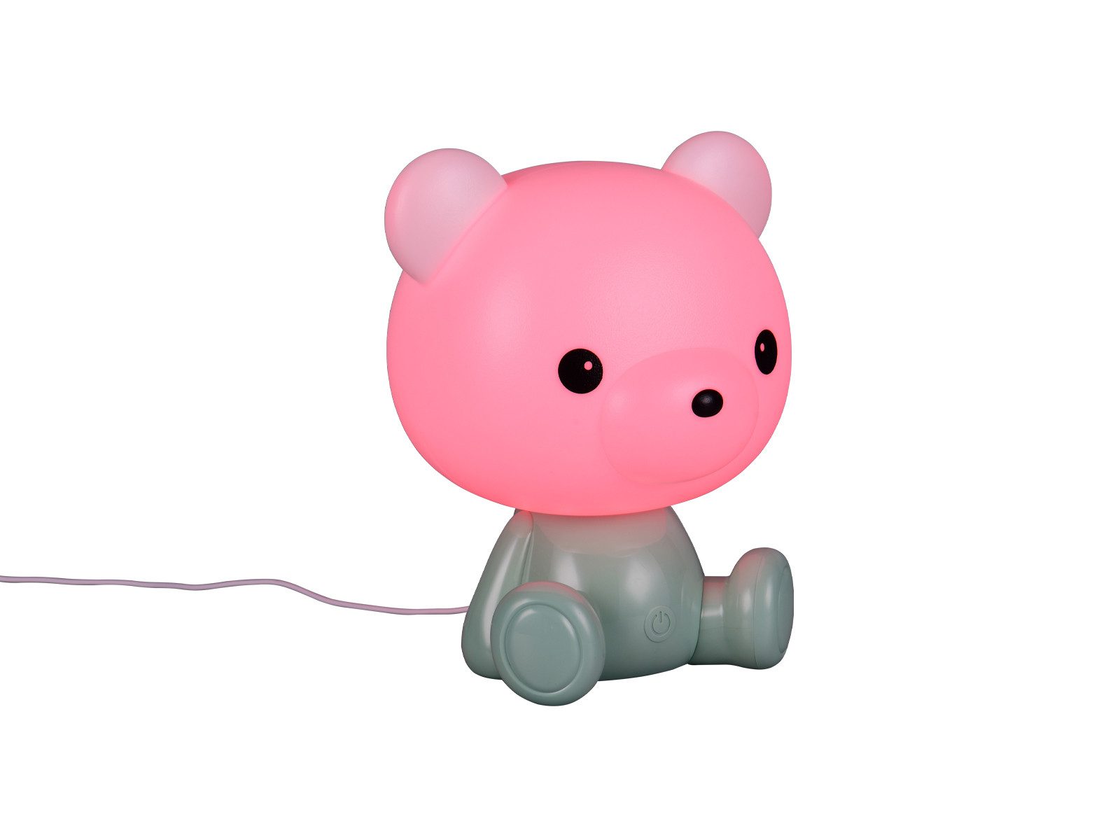 Reality Leuchten LED Nachttischlampe, Farbwechsel, LED fest integriert, Warmweiß, ausgefallene kleine USB Kinder-Lampe mit Touch Sensor, Höhe 25cm